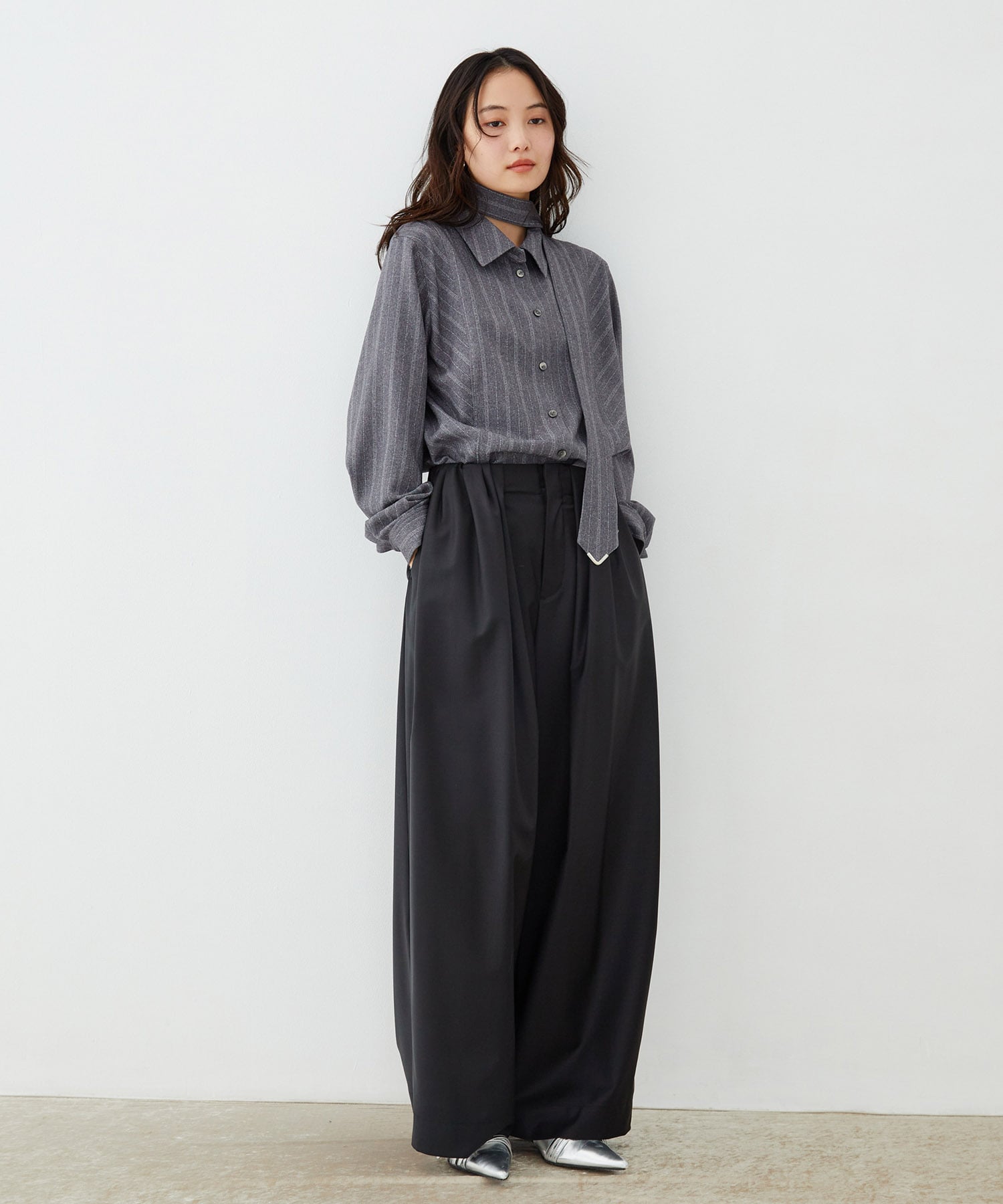 Super120s Wool Relax Trousers