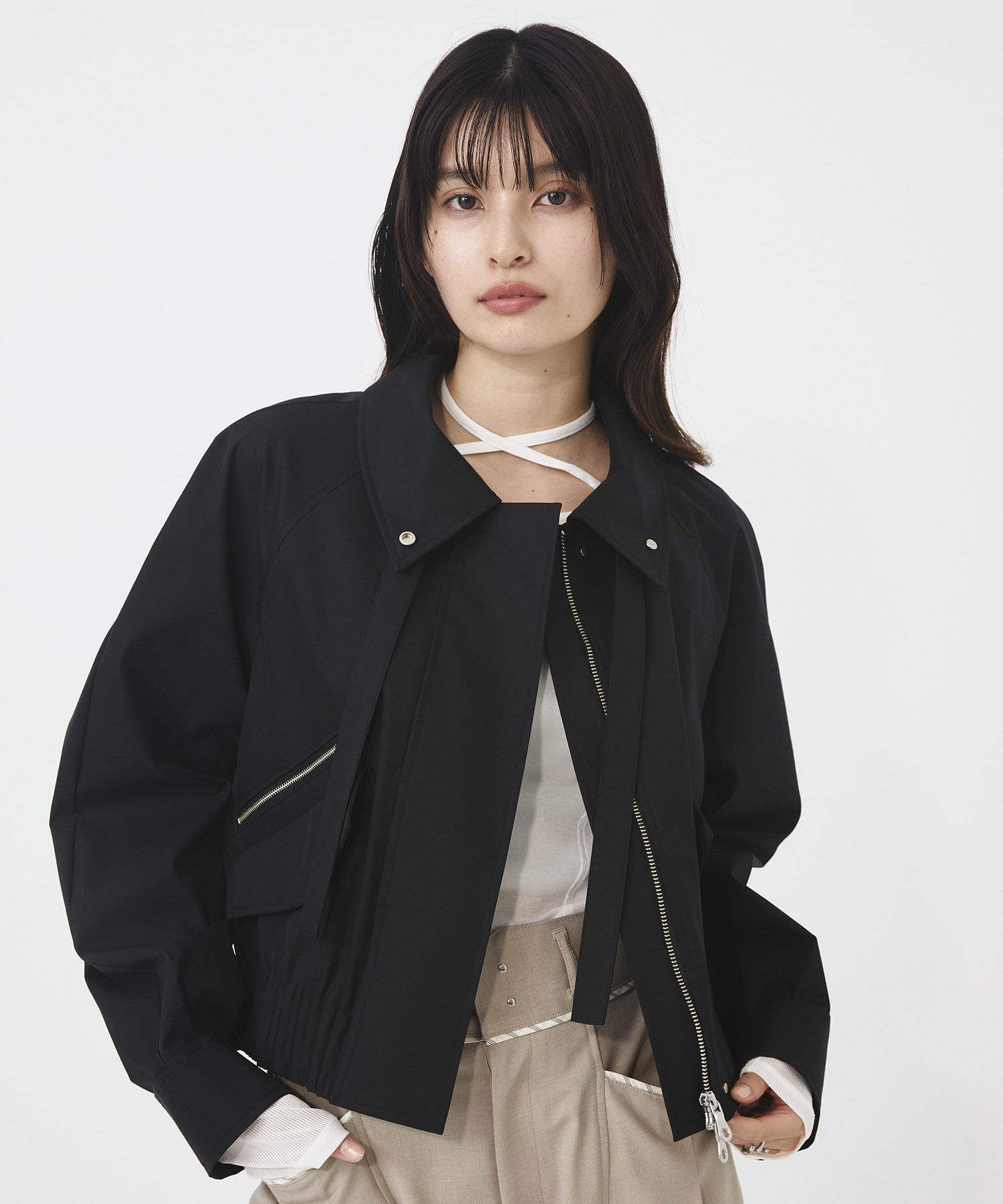 ゴムタックギャザーブルゾン