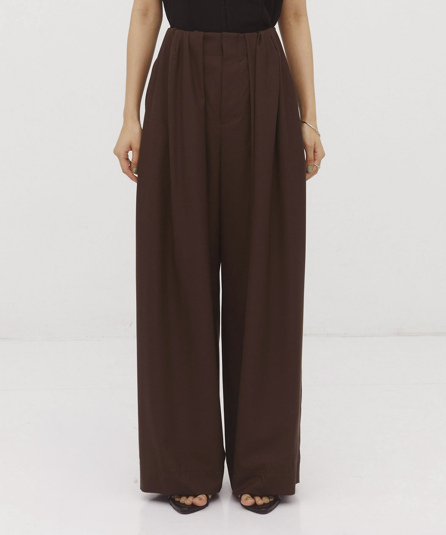 Super140s Summer Wool Relax Trousers