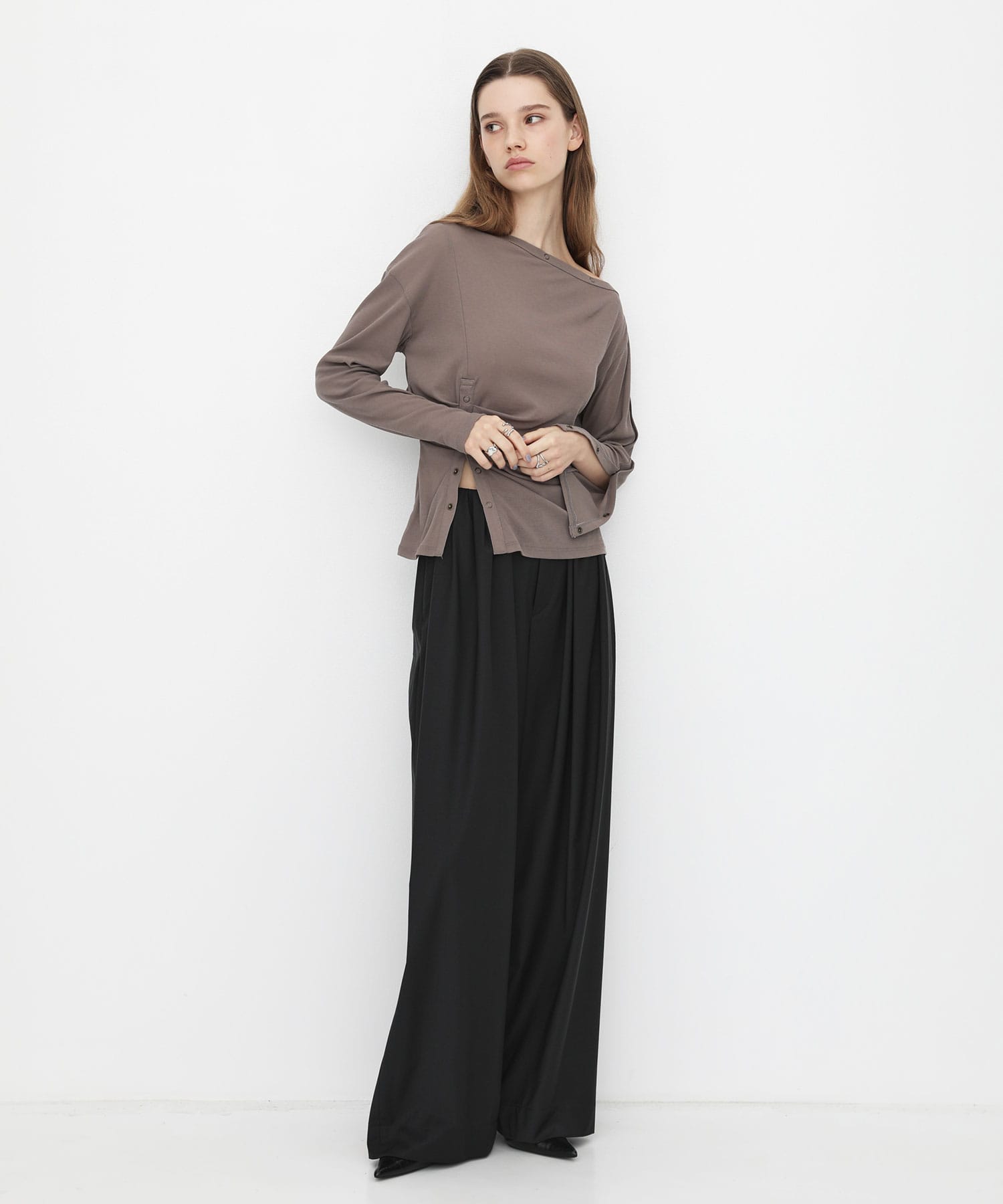 Super120s Wool Relax Trousers
