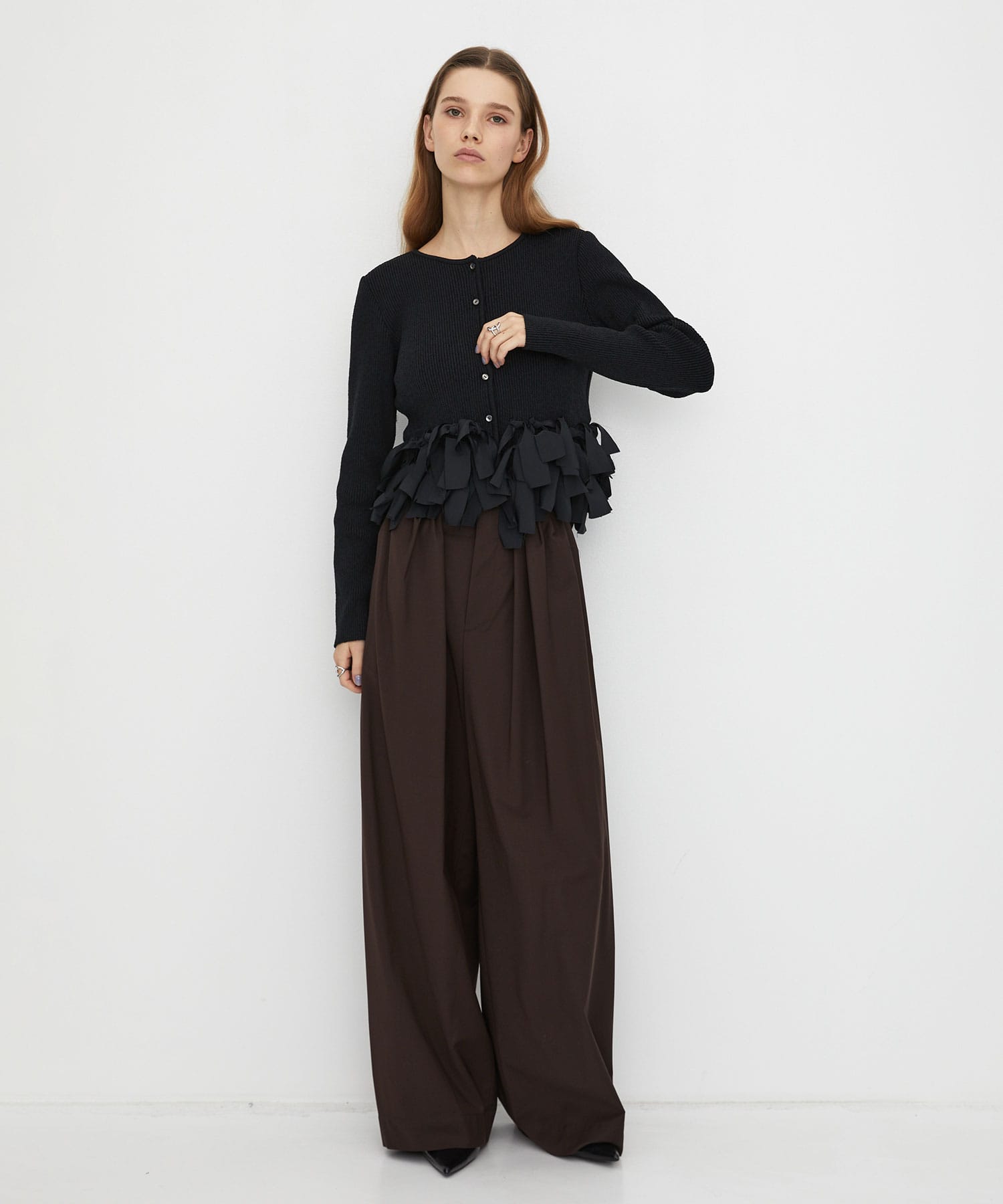 Super120s Wool Relax Trousers