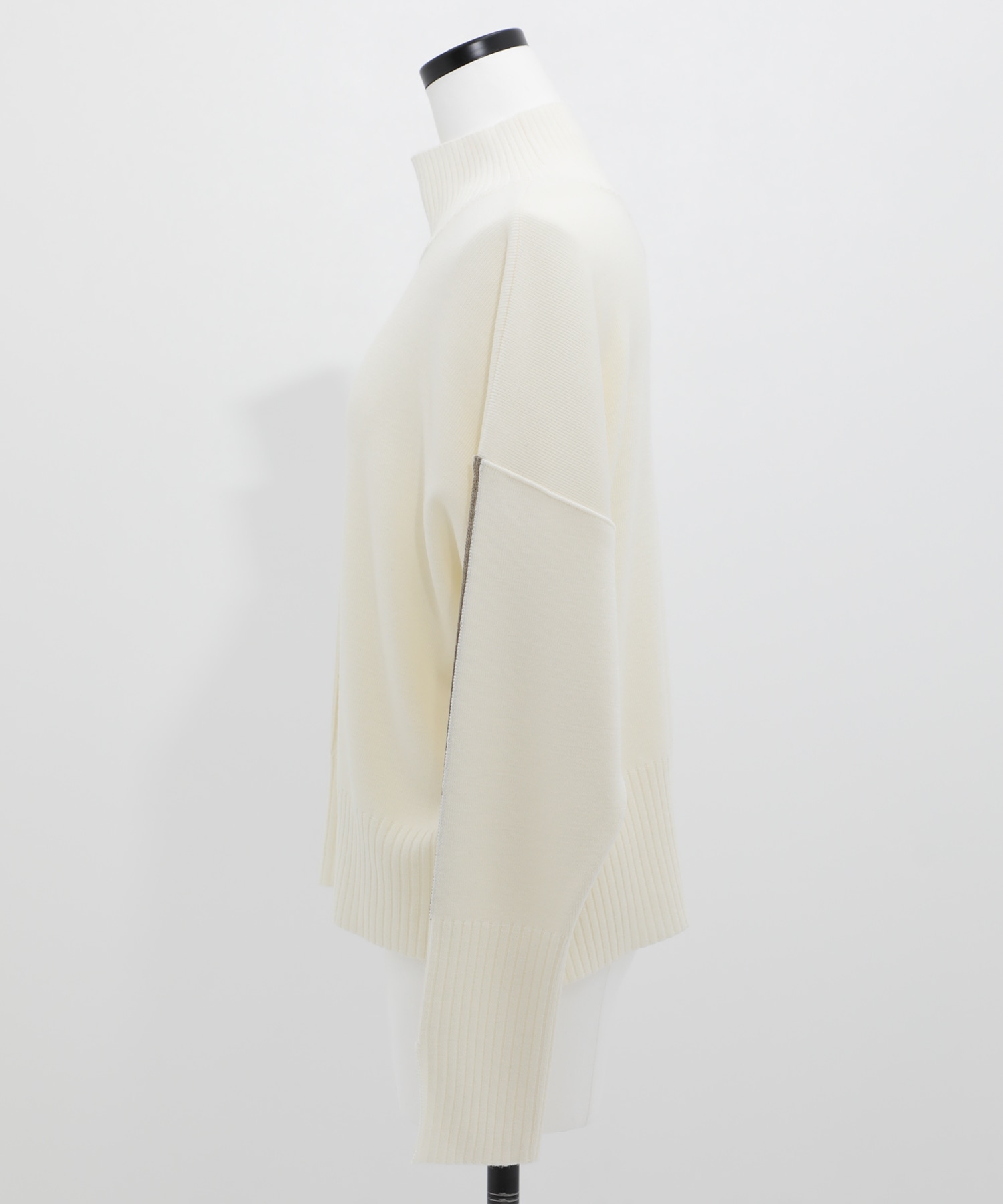 ウォッシャブルWOOLラインニット