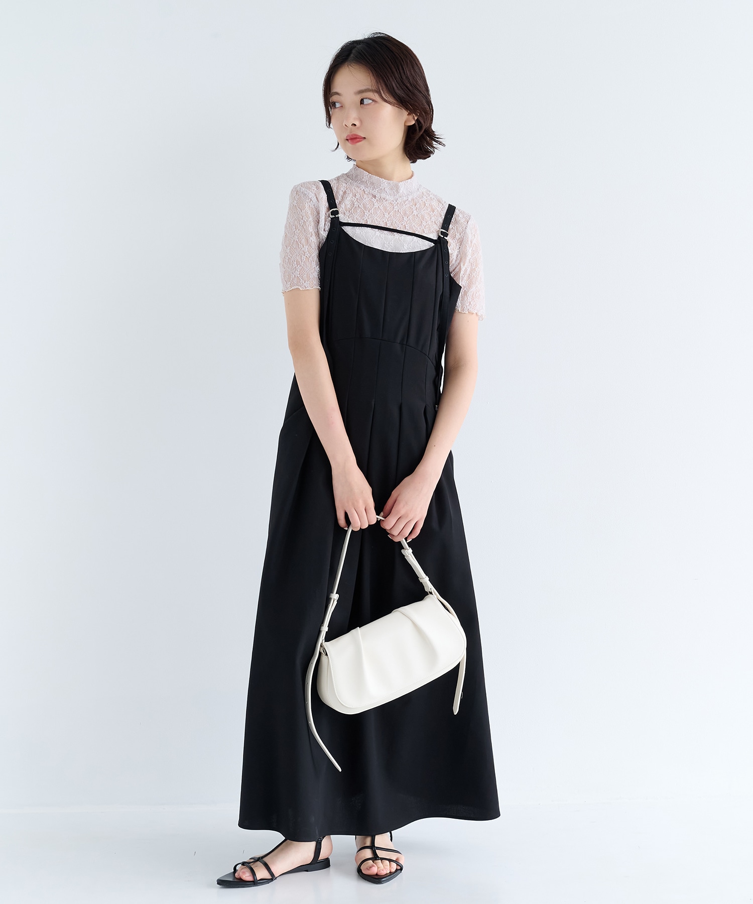 【オンラインストア先行販売】シェイプタックキャミワンピース
