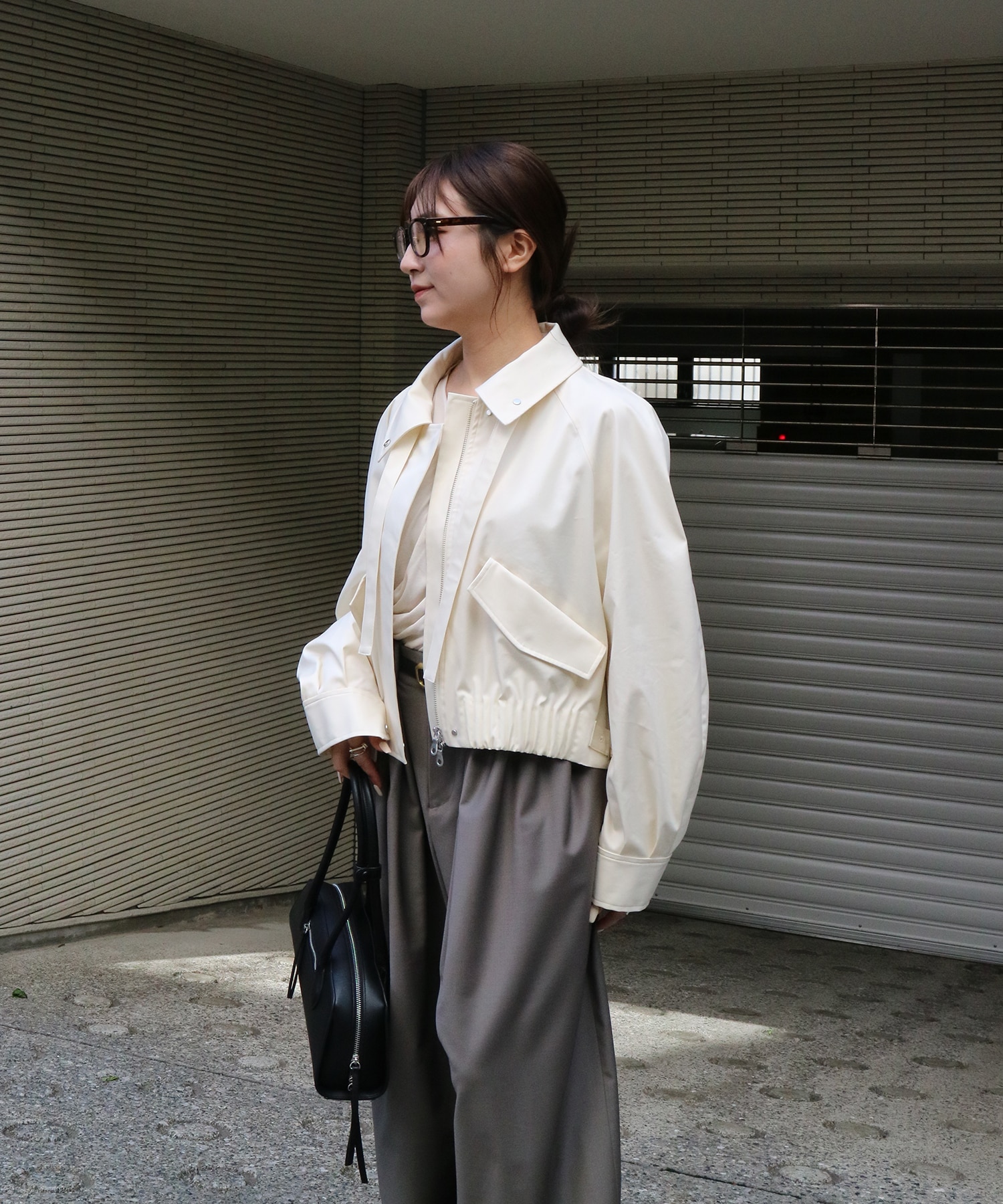 ゴムタックギャザーブルゾン