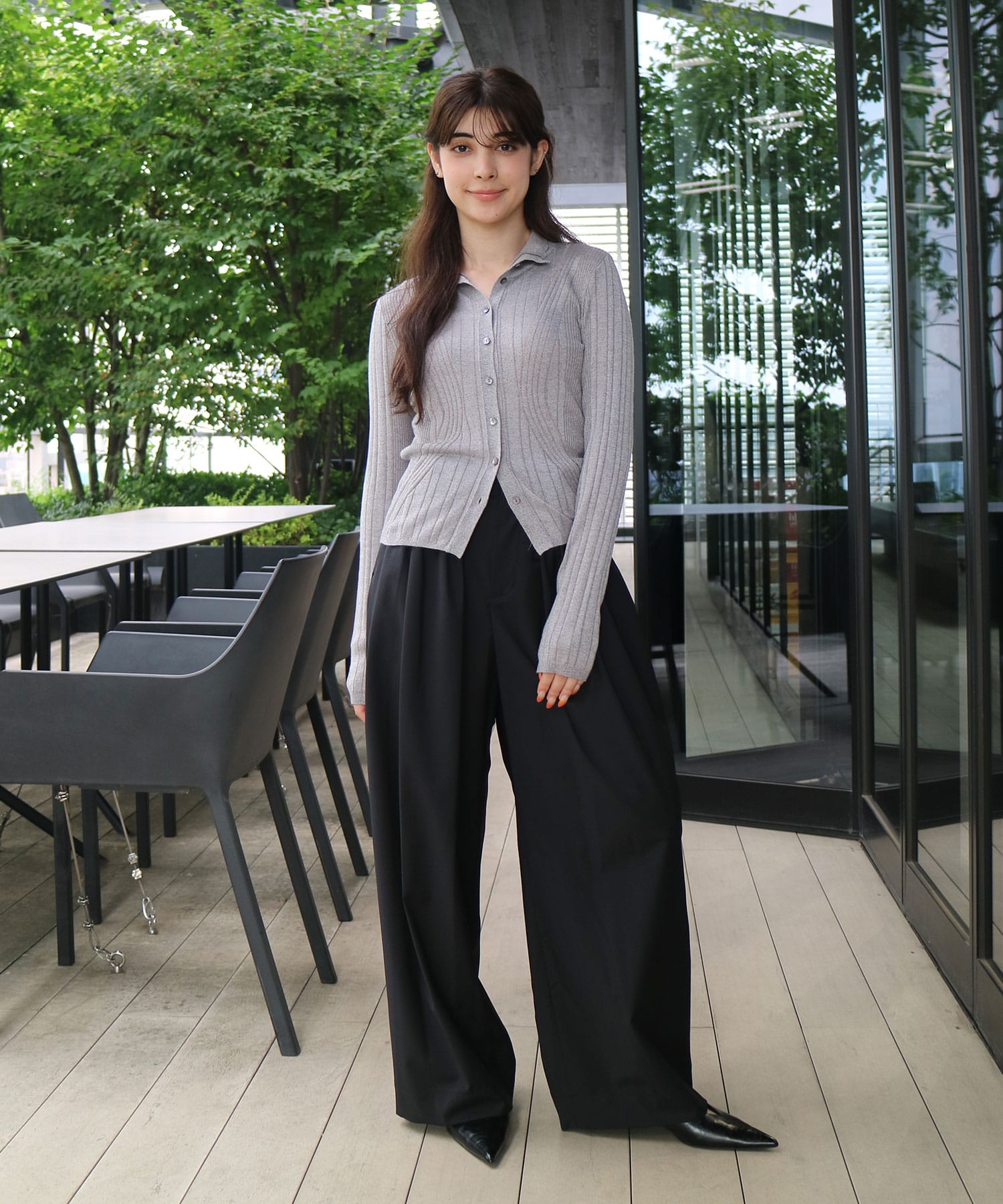 Super120s Wool Relax Trousers