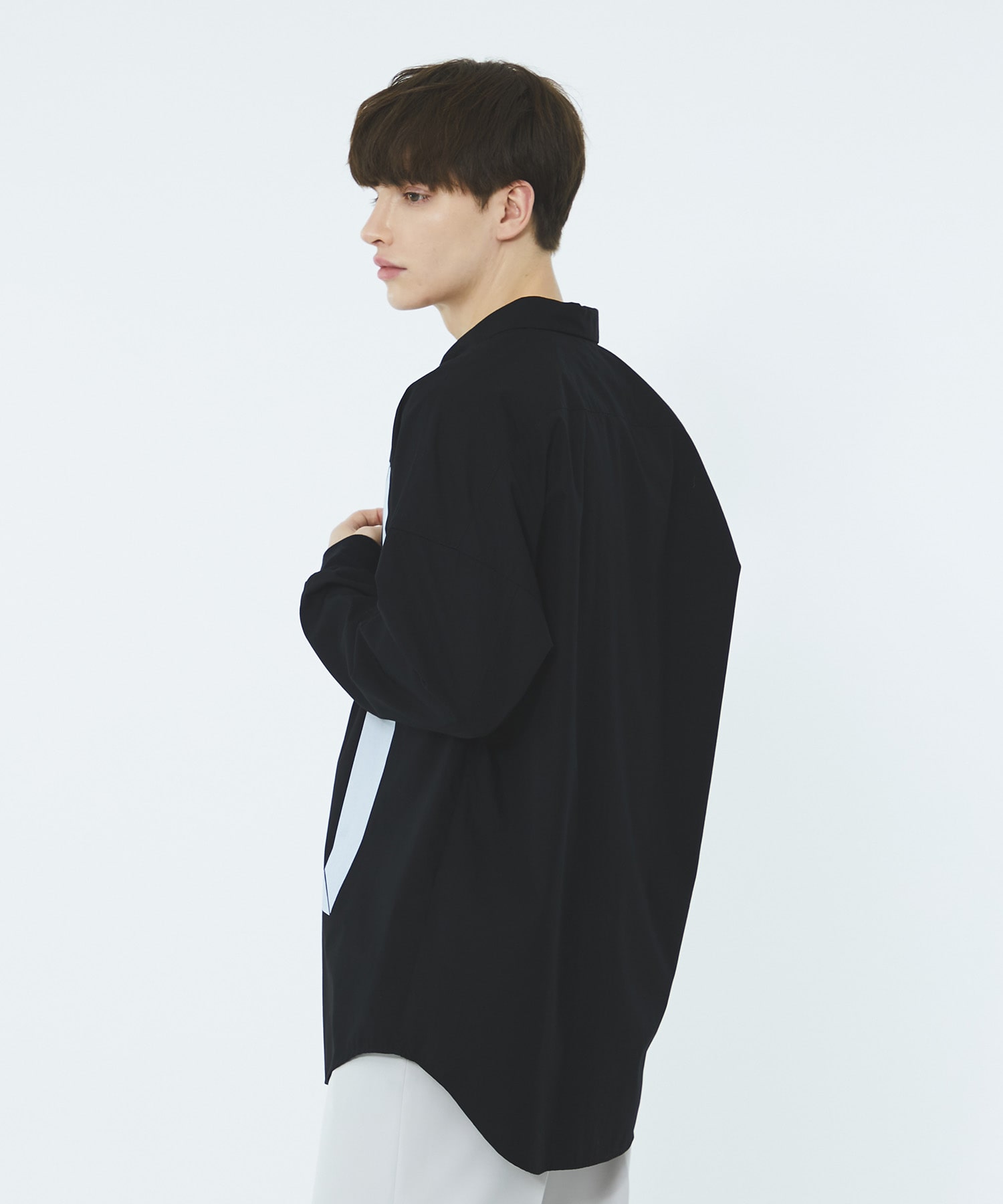 フレームプリントドロップショルダーシャツ 1 Black メンズ United Tokyo Online Store