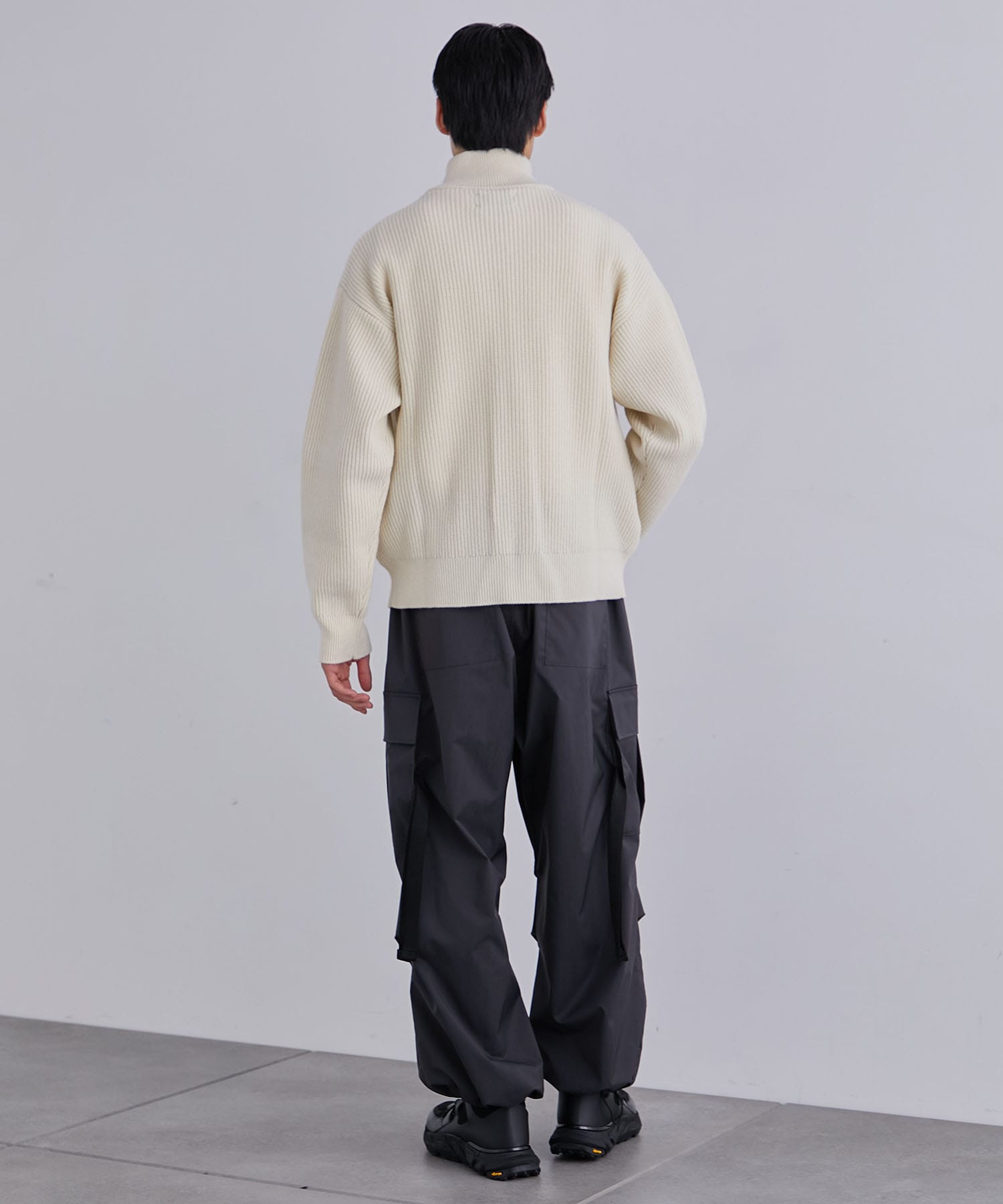 CASHMERE ウールドライバーズニット(1 OFF WHITE): : メンズ｜UNITED