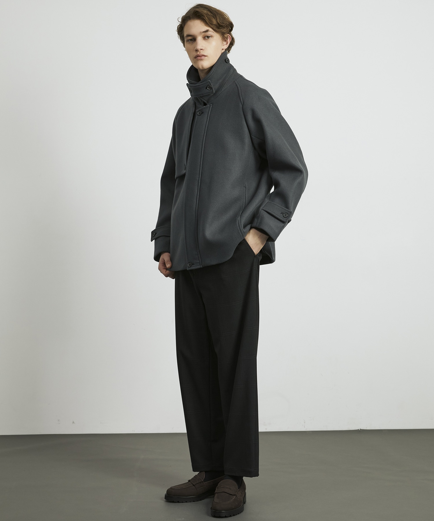 超撥水 SUPER 140's 2way トレンチブルゾン