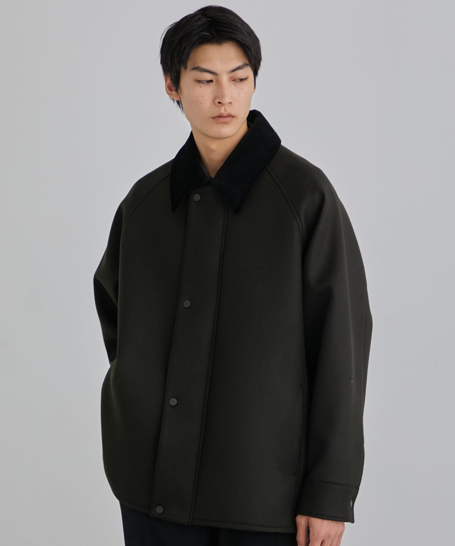 ユナイテッドトウキョウ　オーバーサイズハンティングブルゾン　ブラック ウールボンディングハンティングブルゾン(1 OLIVE): : メンズ｜UNITED