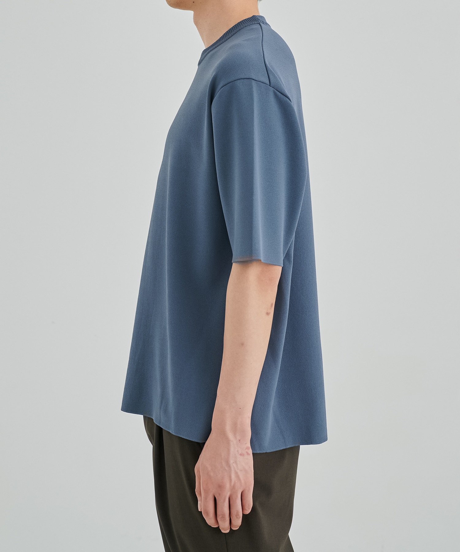 〈残りわずか|再入荷なし〉18G サーブルストレッチクルーネックTee