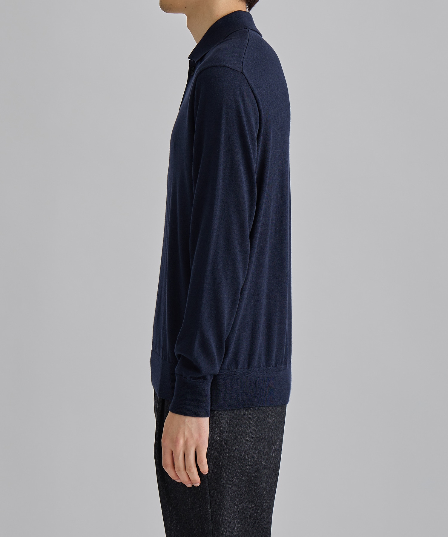 LORO PIANA CASHMERE SILK KNIT POLO