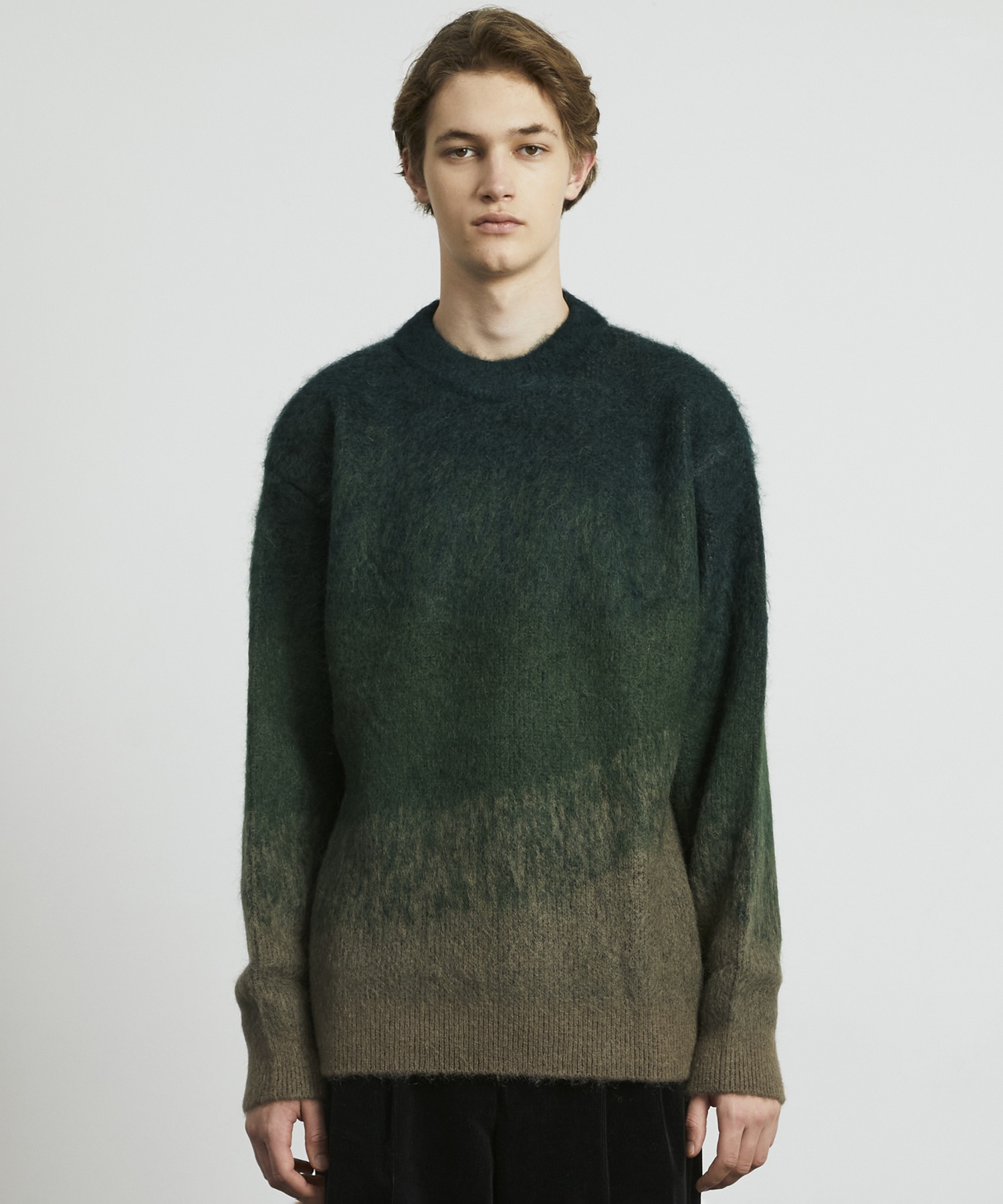 グラデーションキッドモヘアニット