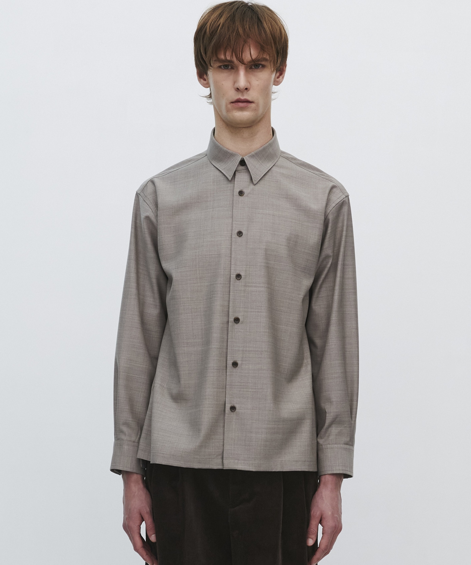 〈2026SS｜残りわずか｜再入荷なし〉SUPER 140's SCALE OFF WOOL シャツ