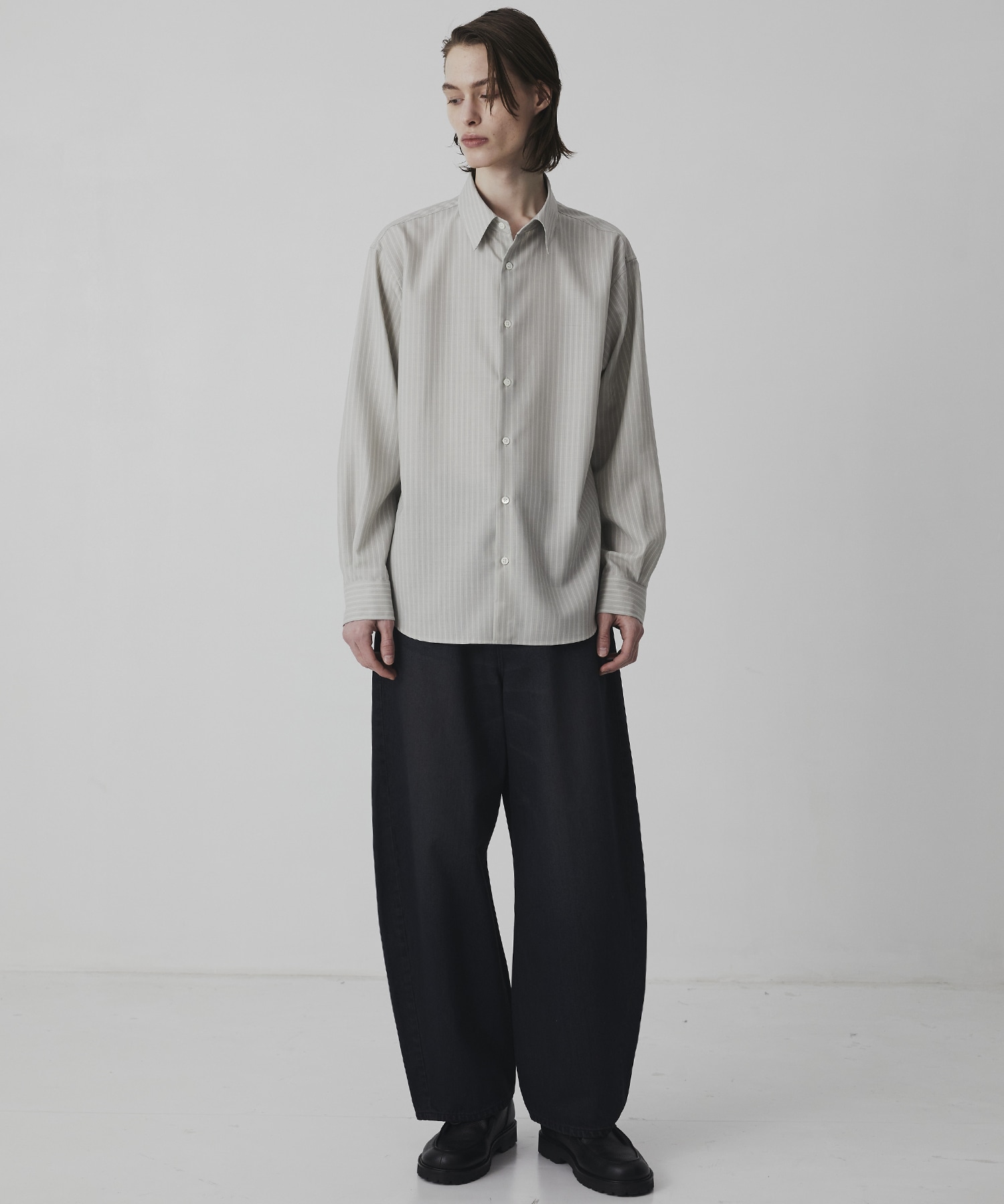 SUPER 120's TECH WOOL シャツ