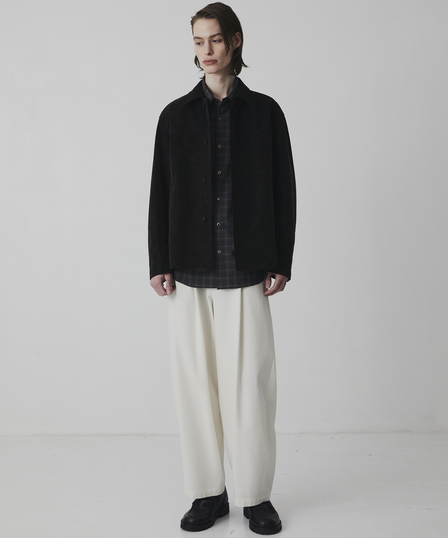 SUPER 120's TECH WOOL シャツ