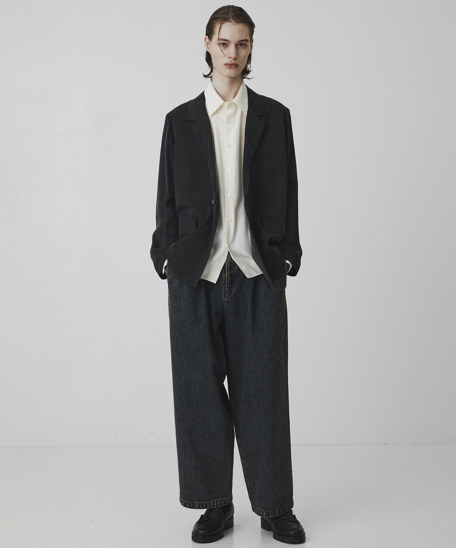 〈2026SS｜WEB先行販売〉オーバーダイデニム バギースラックス