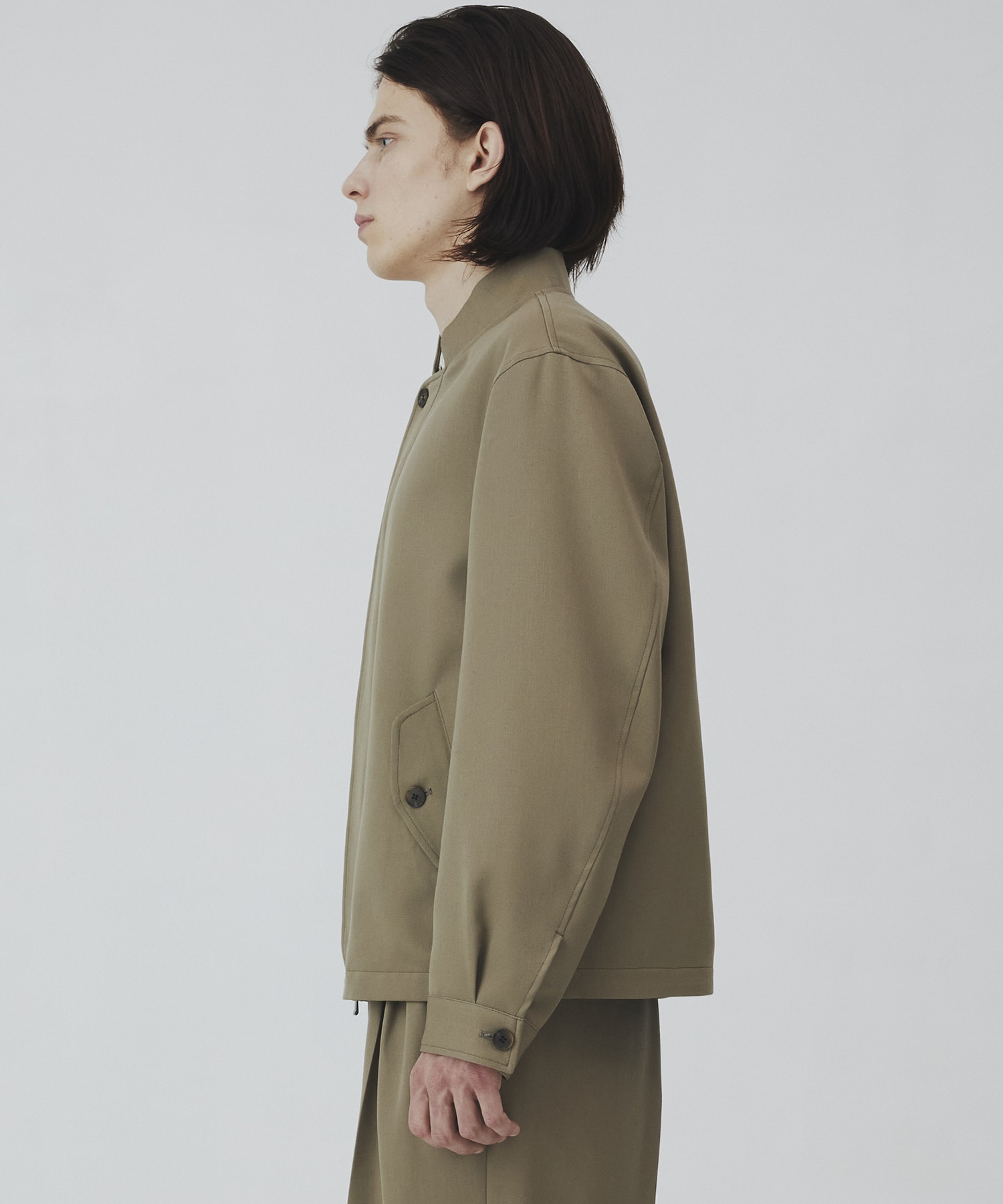 〈2026SS｜数量限定〉MAX GABARDINE レザーカラースタジャン