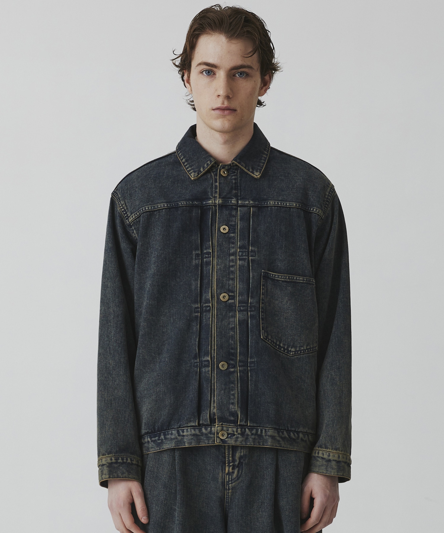 オーバーダイデニム ジャケット