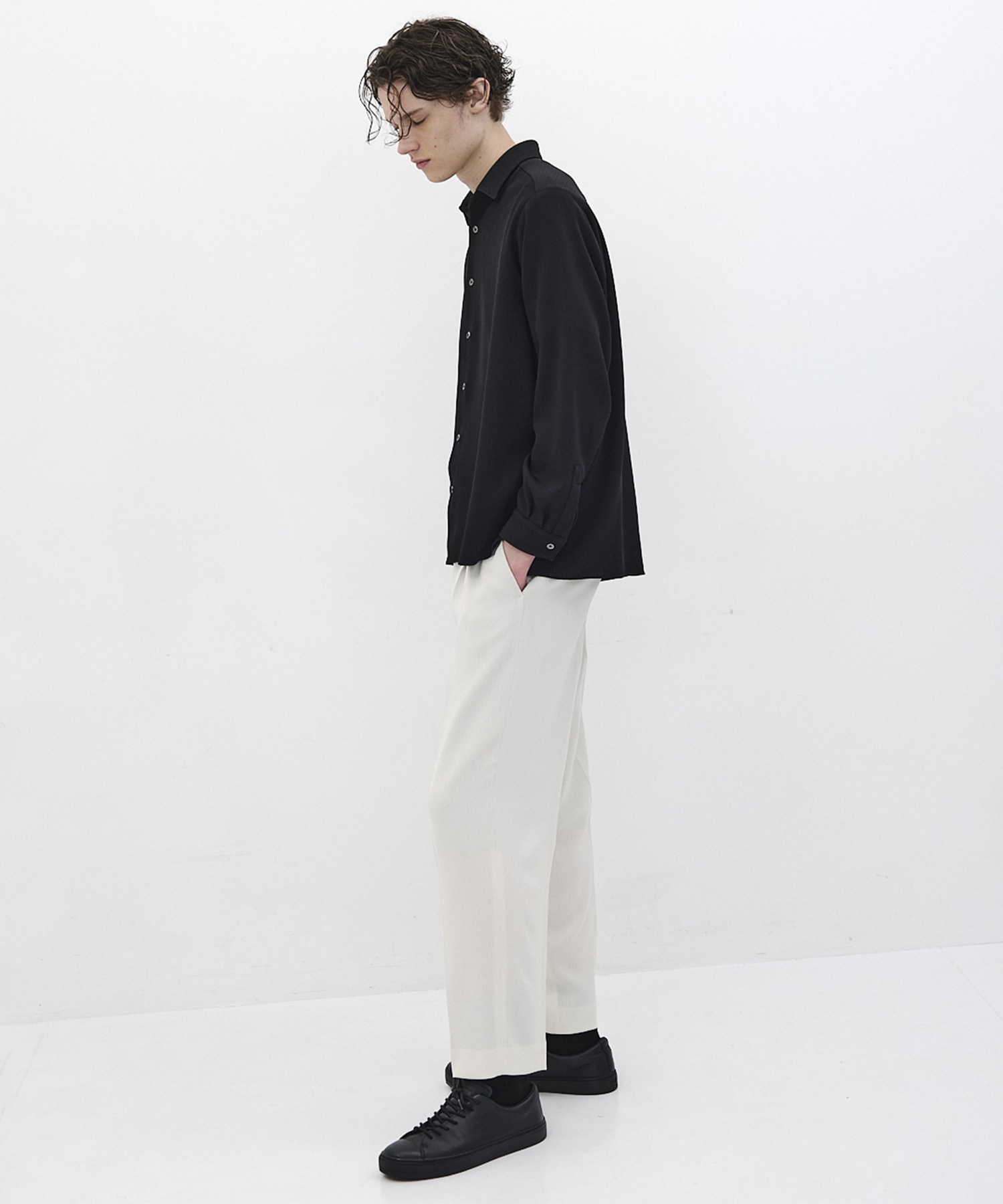 COLD DRY PLEATS ロングスリーブシャツ