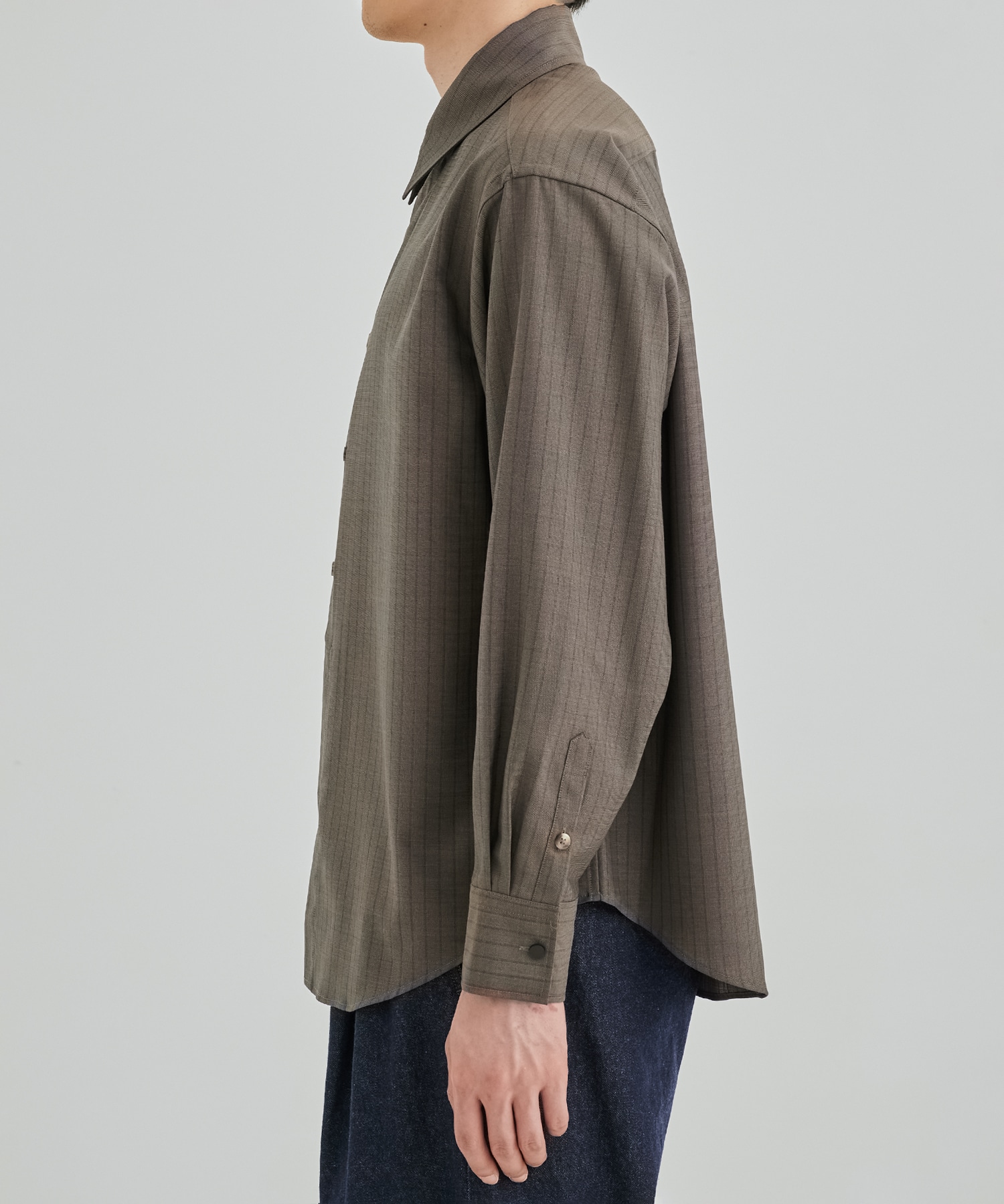 SUMMER WOOL ロングスリーブシャツ