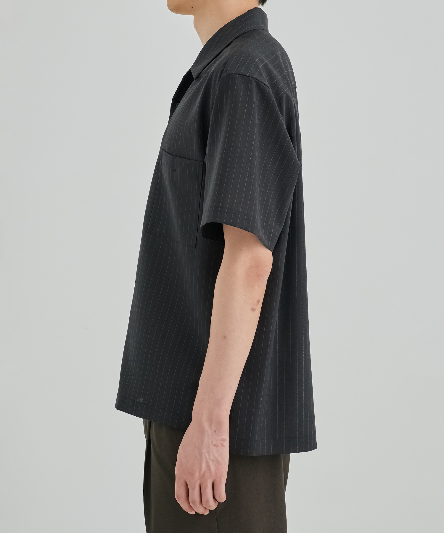 SUMMER WOOL オープンカラーシャツ