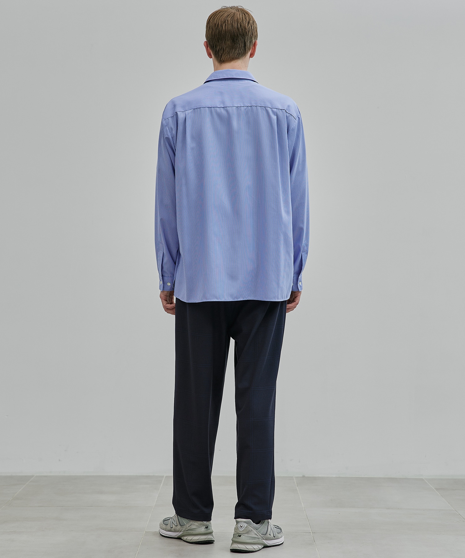 DRY RAYON ストライプリラックスシャツ