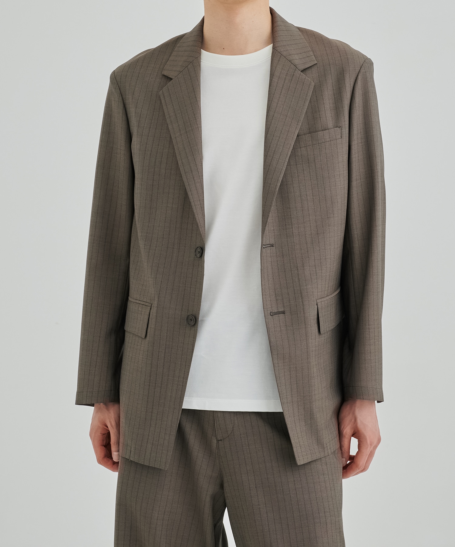 SUMMER WOOL シングルジャケット