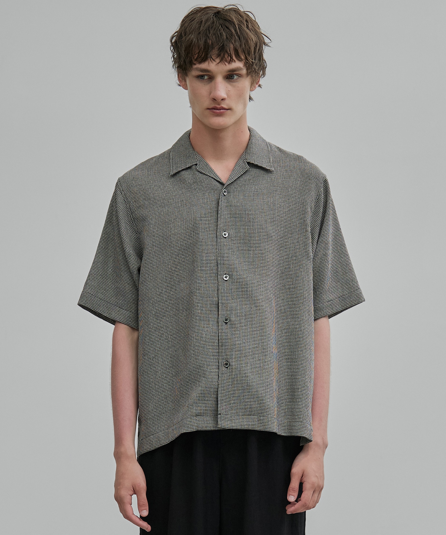 〈新発売〉SUMMER TWEED オープンカラーシャツ
