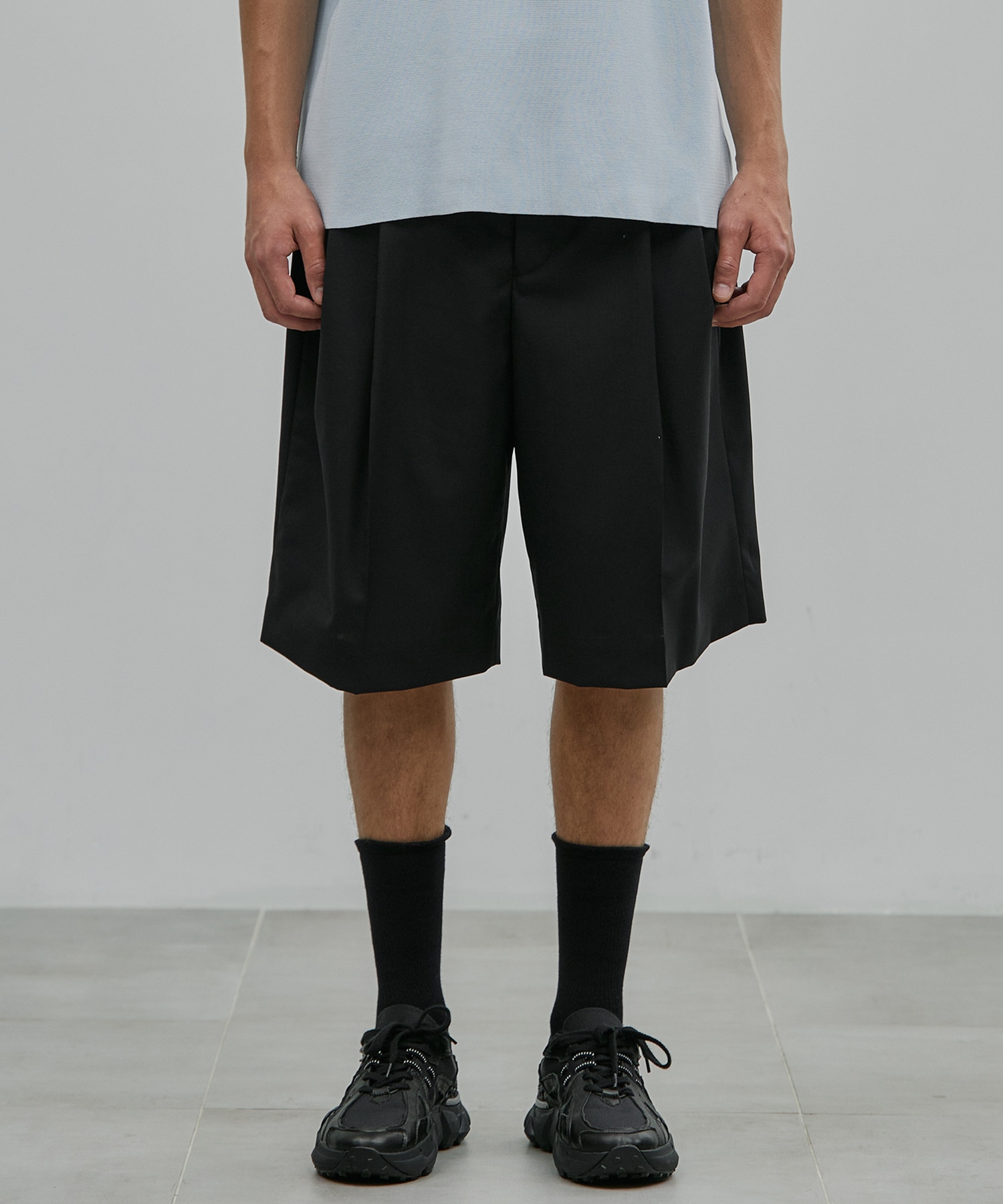 SUMMER WOOL 2タックイージーショーツ