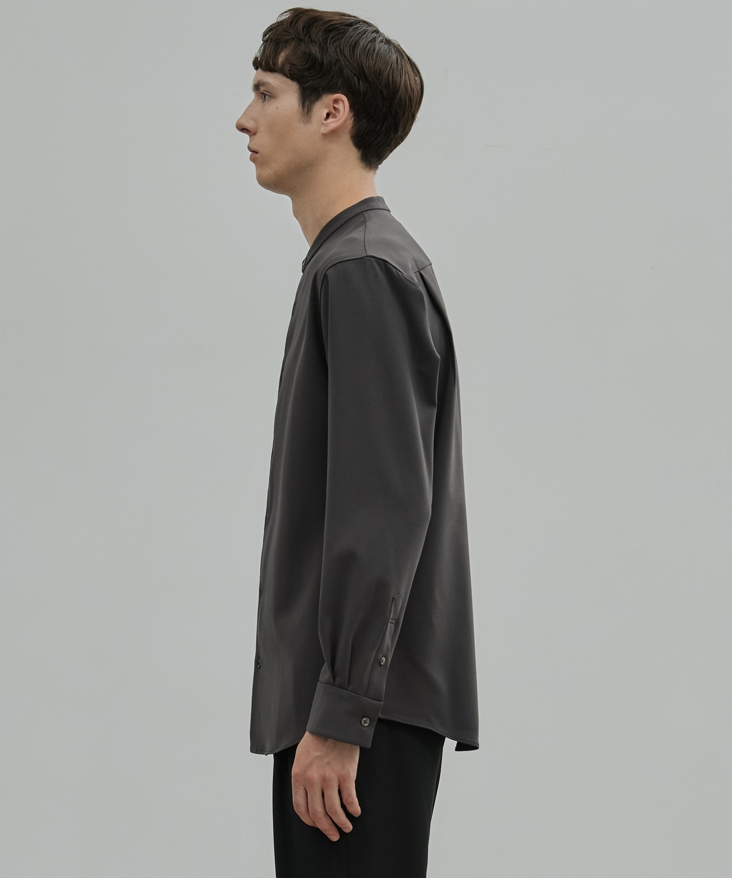 〈新発売〉Dry Twist バンドカラーシャツ