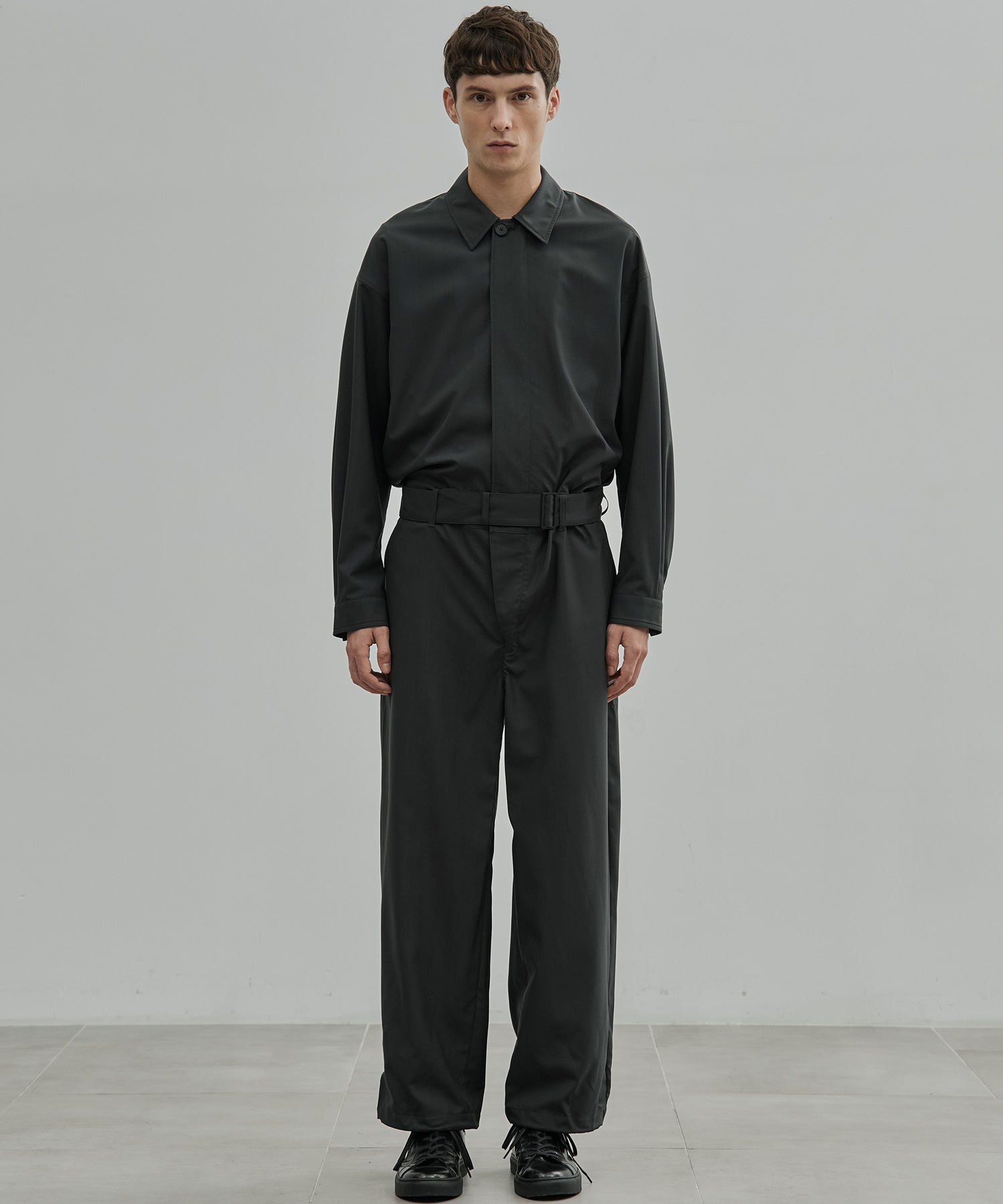 Super120s Wool Typewriter Jumpsuit
