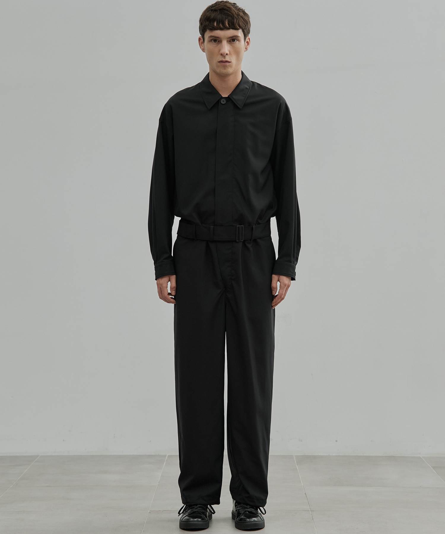 Super120s Wool Typewriter Jumpsuit