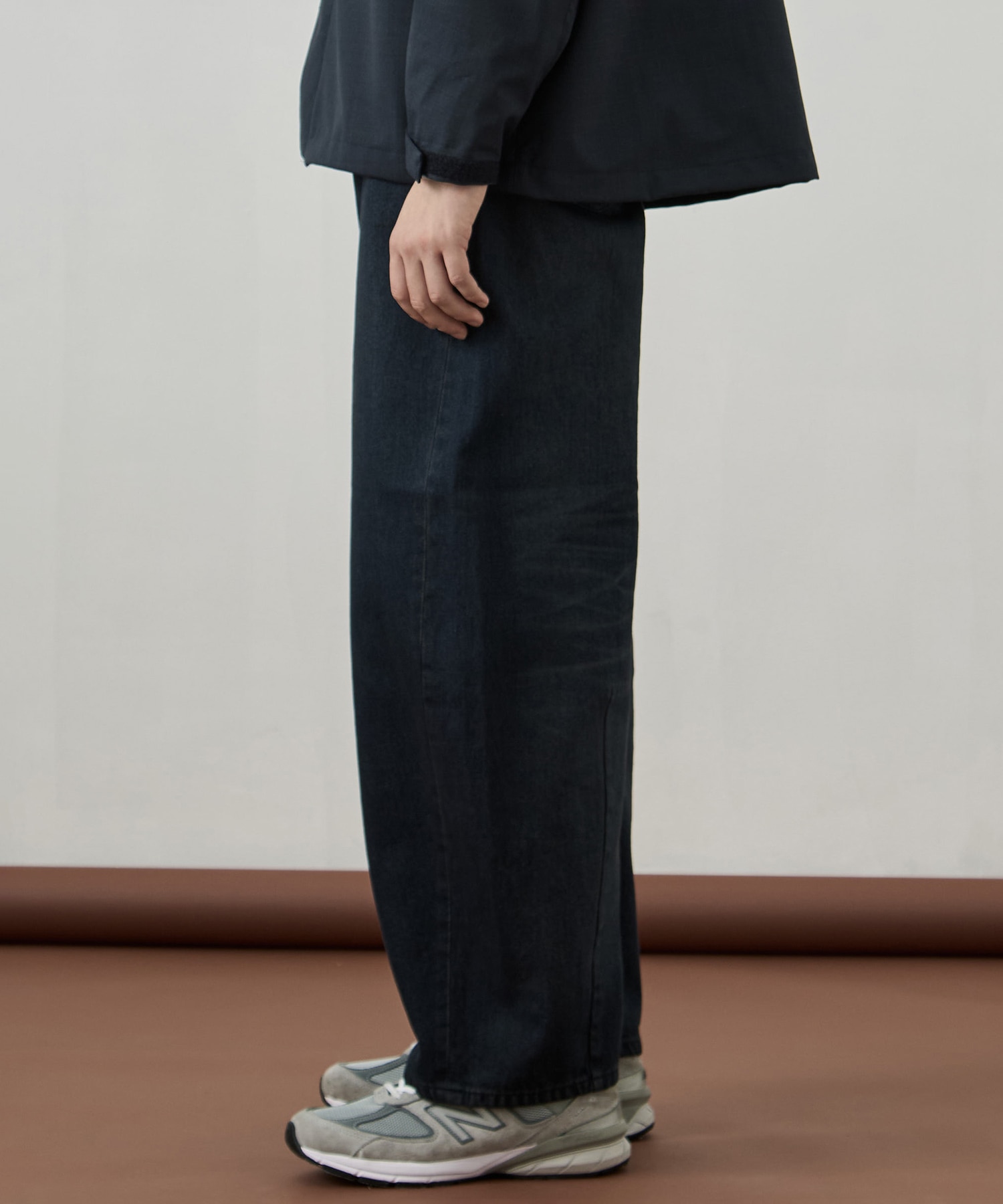 オーバーダイバレルデニムパンツ