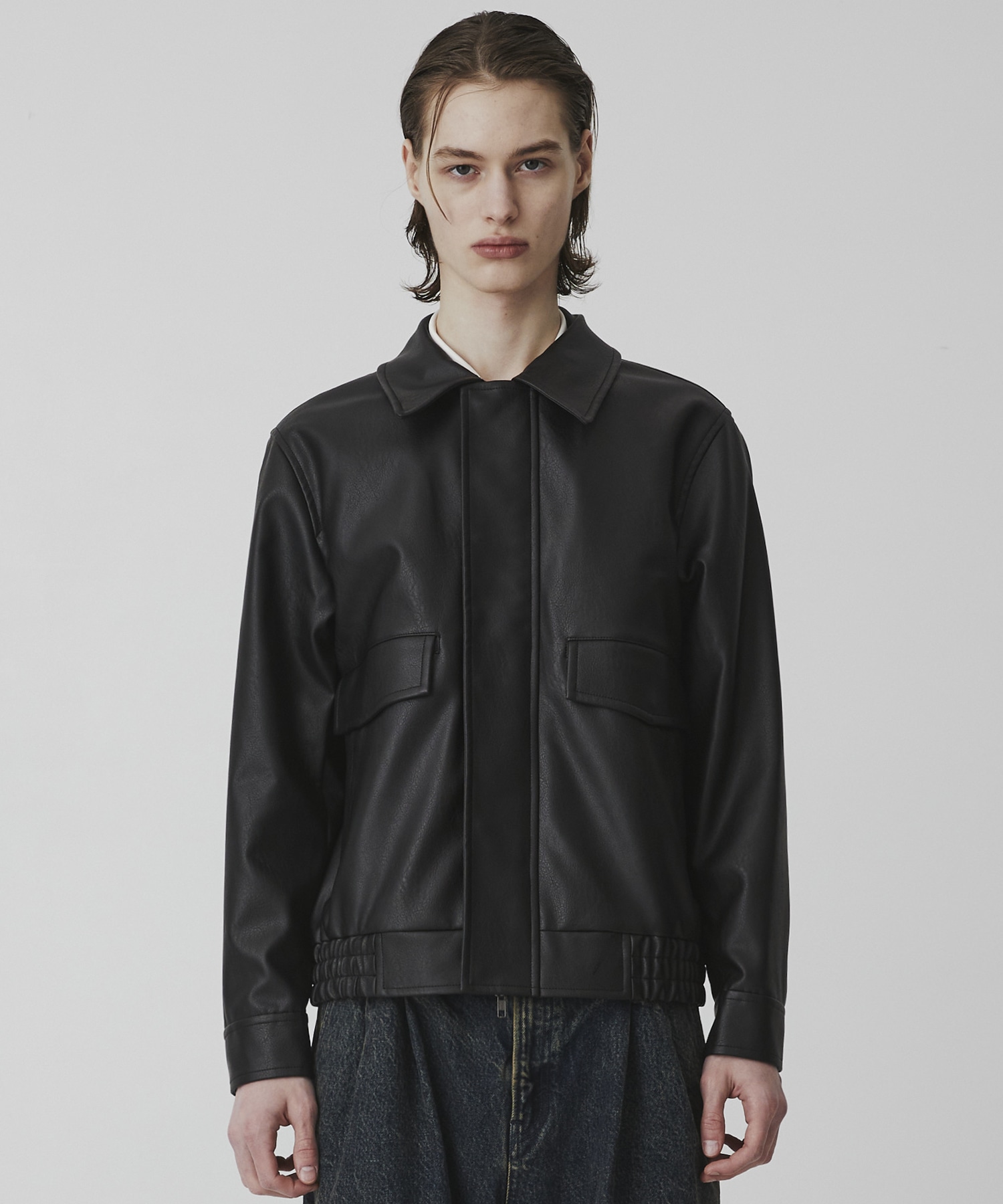 〈残りわずか｜再入荷なし〉VINTAGE LEATHER ブルゾン