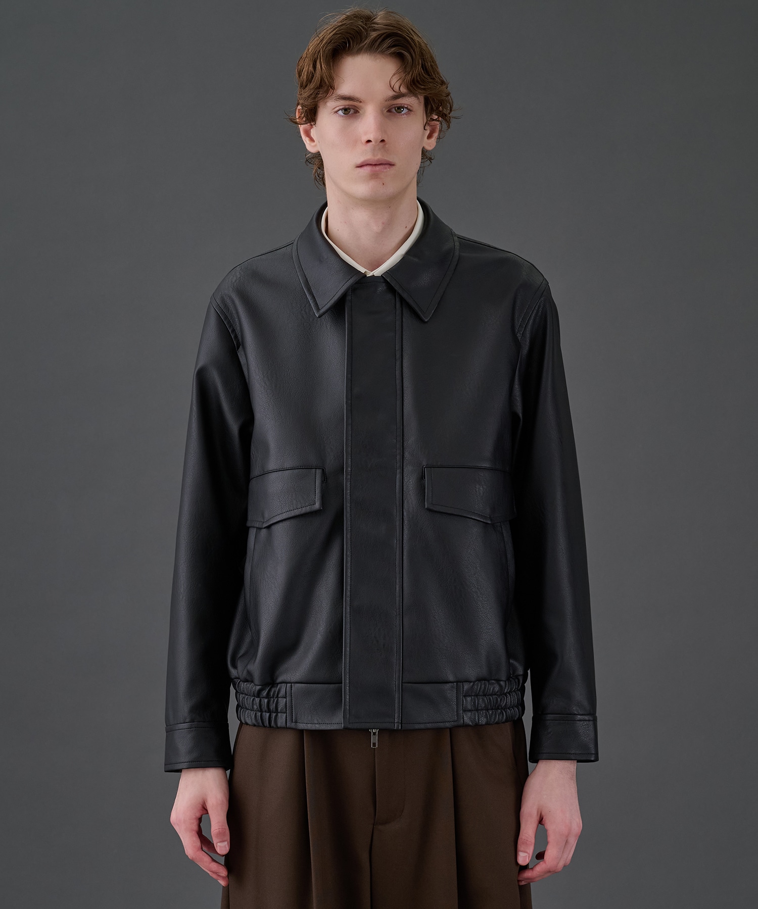 VINTAGE LEATHER ブルゾン