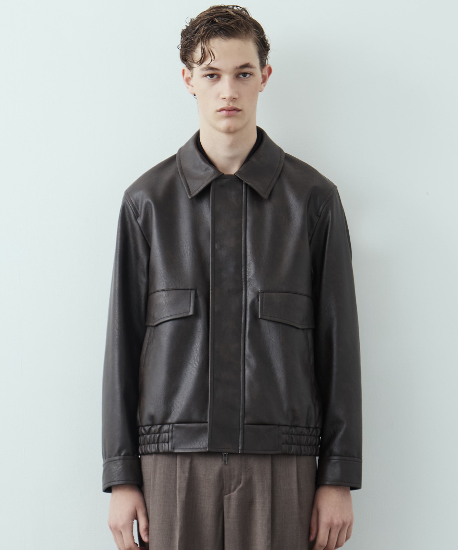 VINTAGE LEATHER ブルゾン