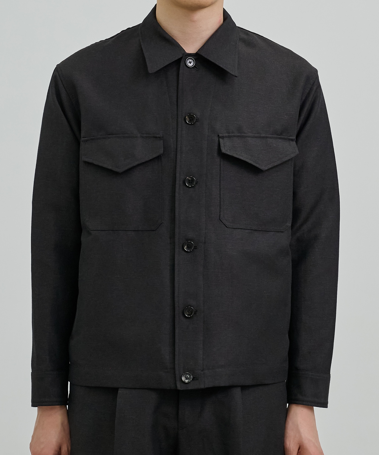 WOOL LINEN CPOブルゾン