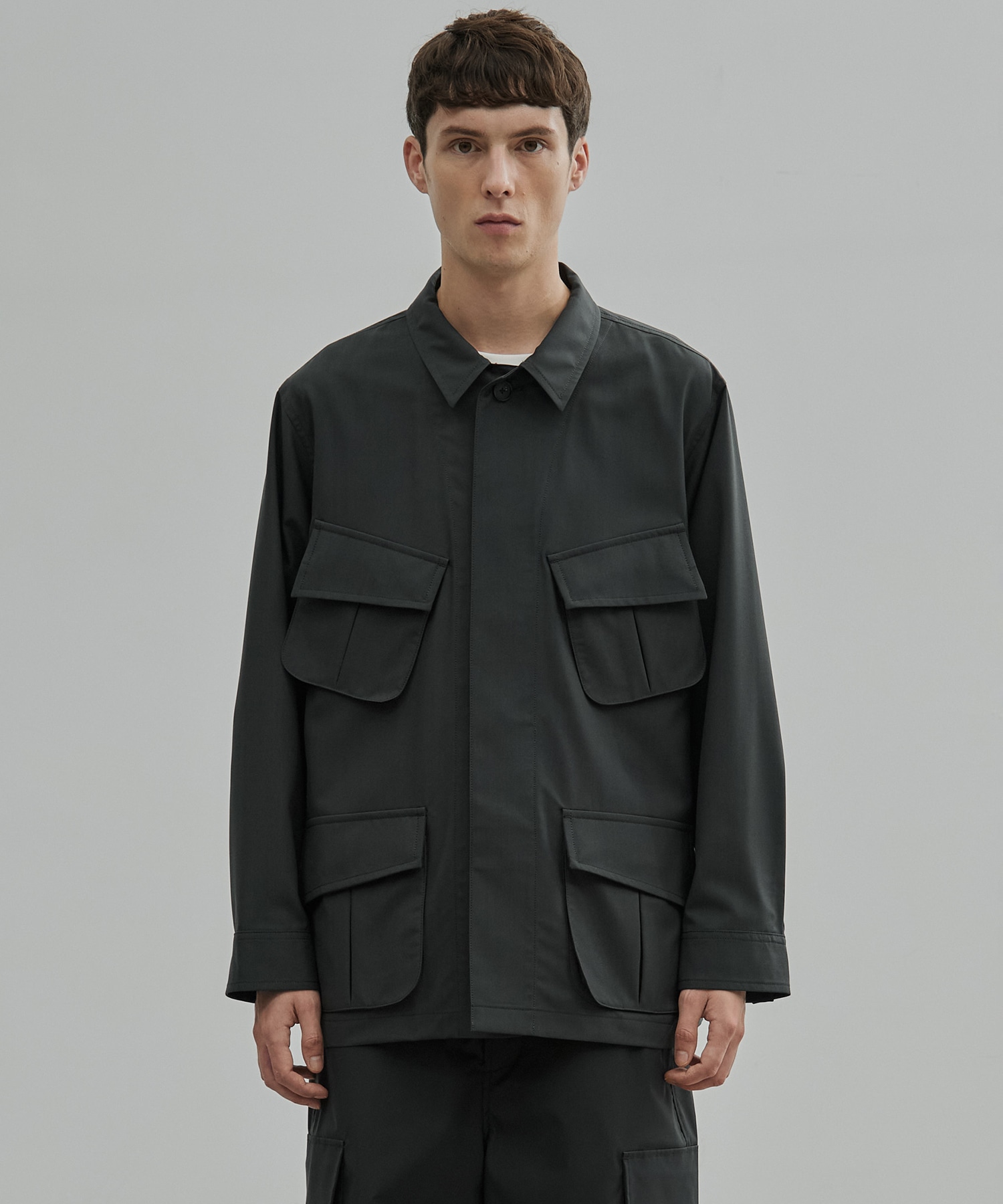 Super120s Wool Typewriter Fatigue Jacket