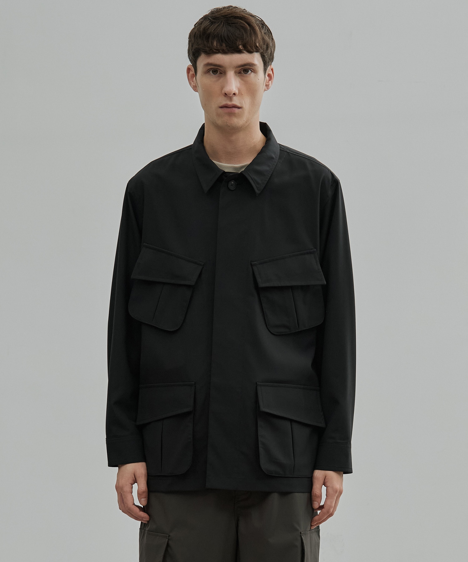 Super120s Wool Typewriter Fatigue Jacket