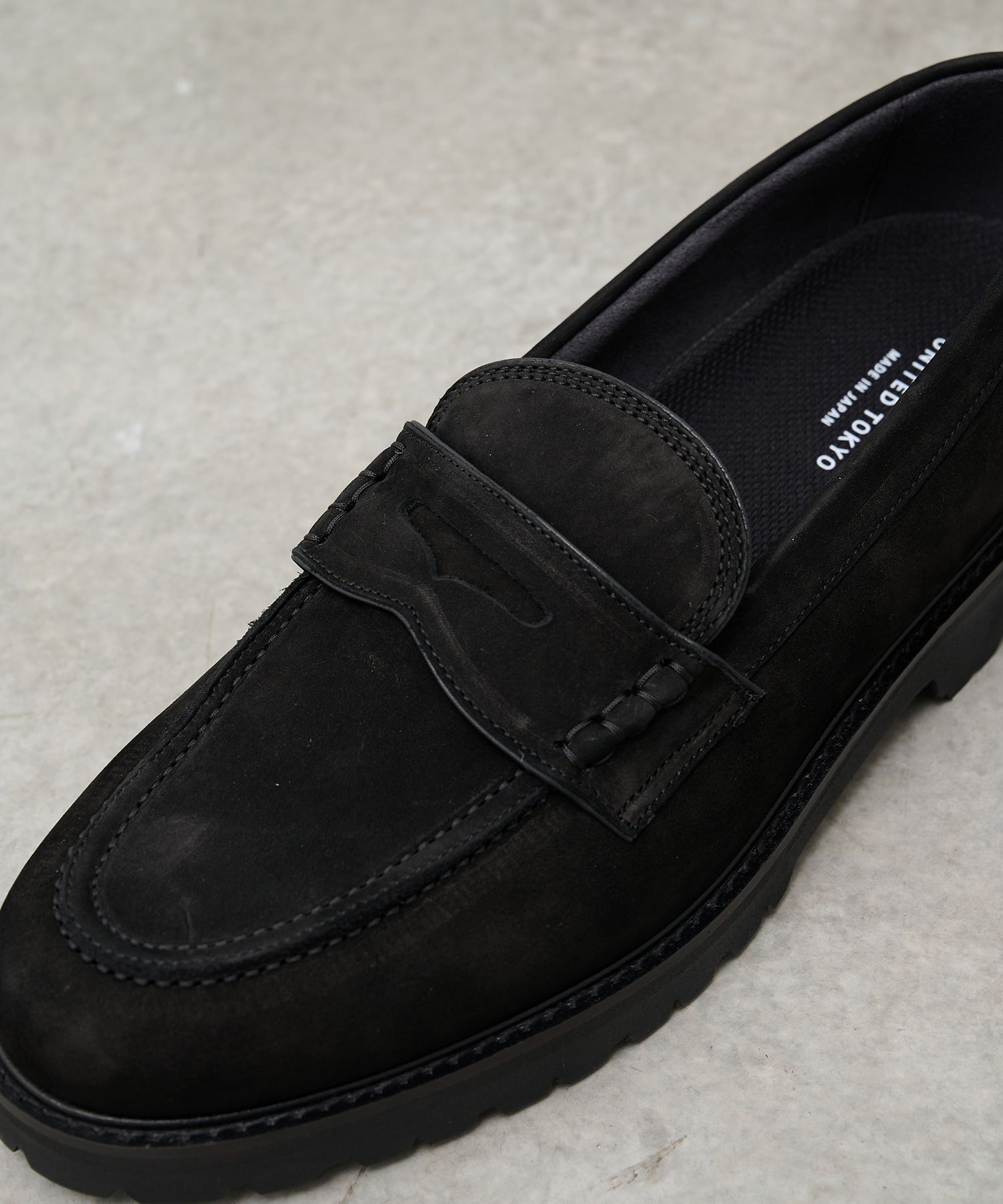 Vibram  NUBUCK LEATHER LOAFER