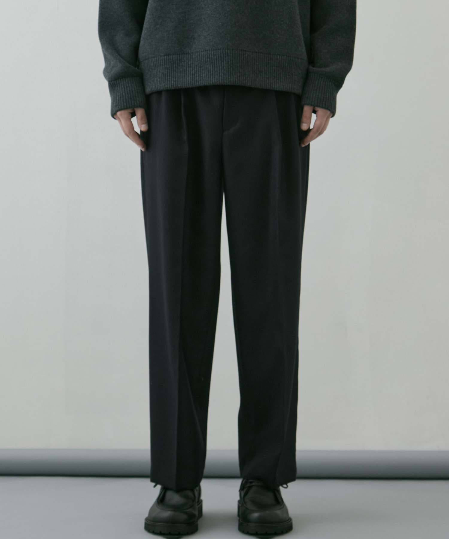 ZQ HARD FLANNEL 2タックワイドストレートパンツ