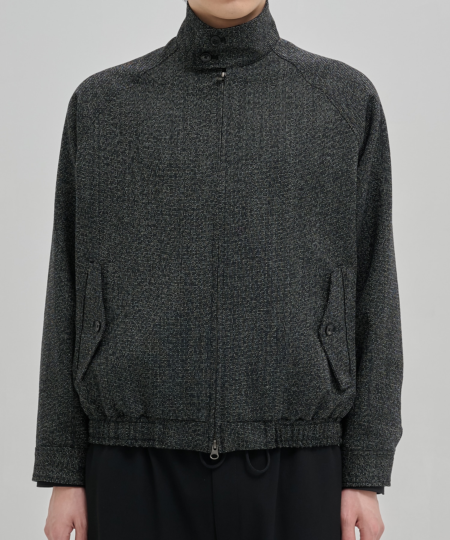 〈残りわずか｜再入荷なし〉シェットランドウール ハリントンジャケット