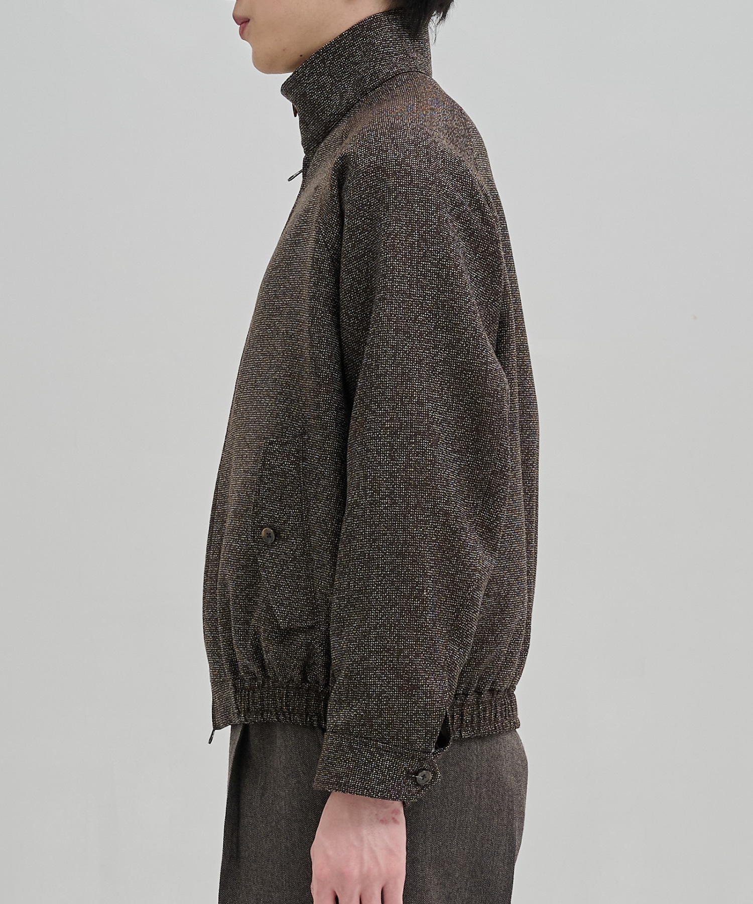 〈残りわずか｜再入荷なし〉シェットランドウール ハリントンジャケット