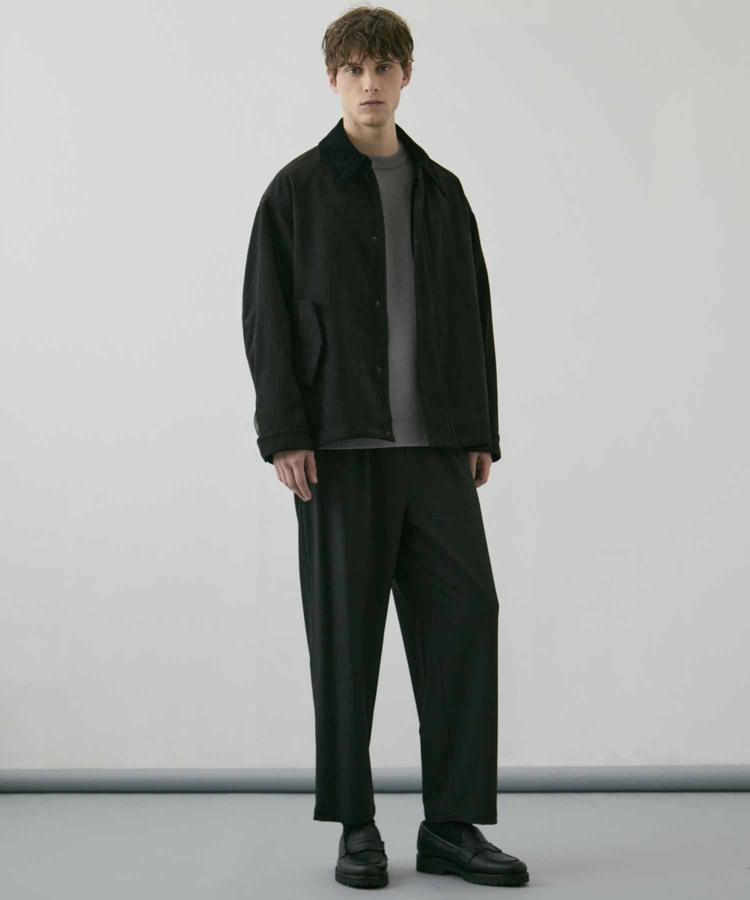 〈WEB限定｜先行予約〉LEATHER TEX SUEDE HUNTING JACKET