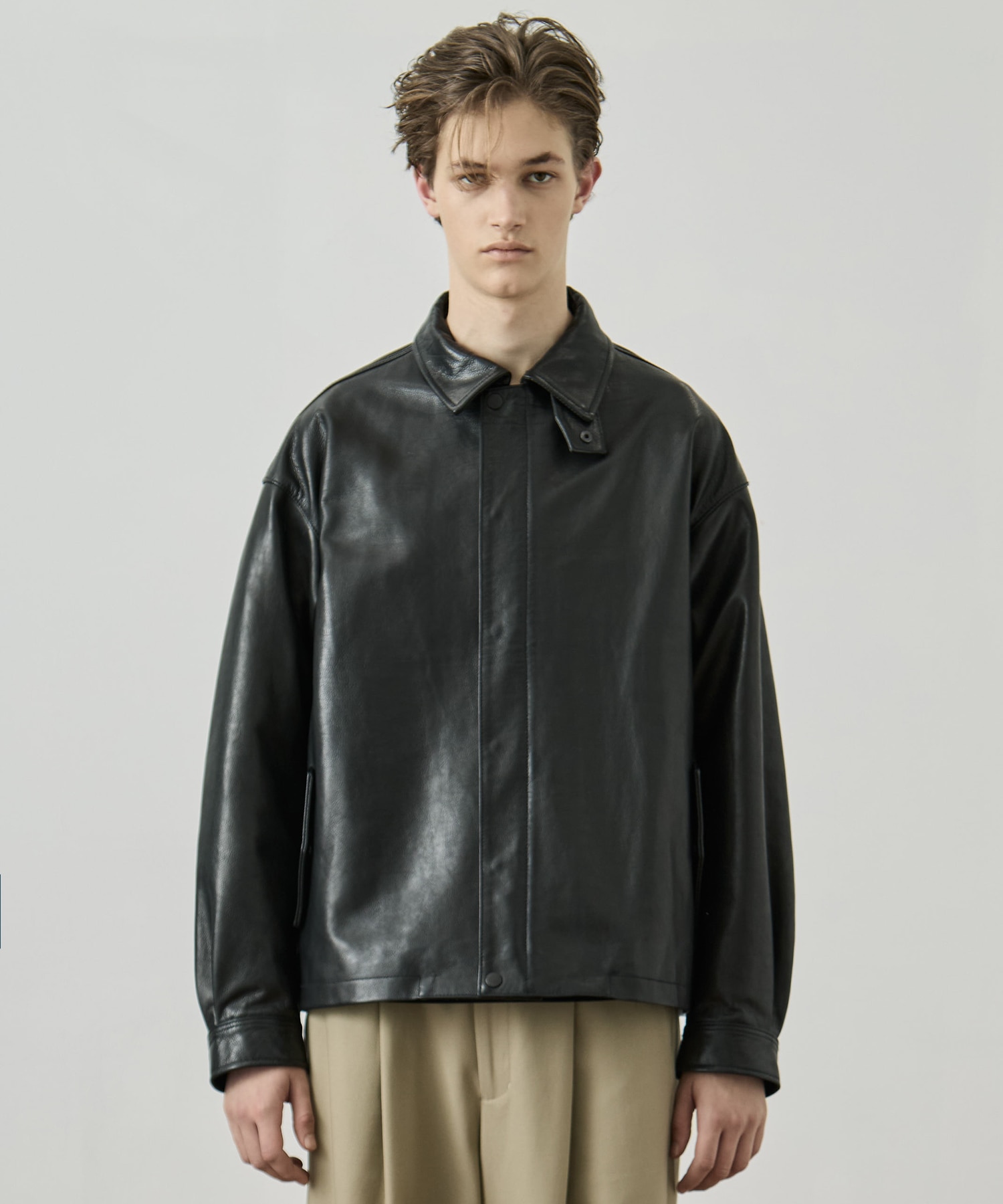 WATER BUFFALO フライトレザーブルゾン