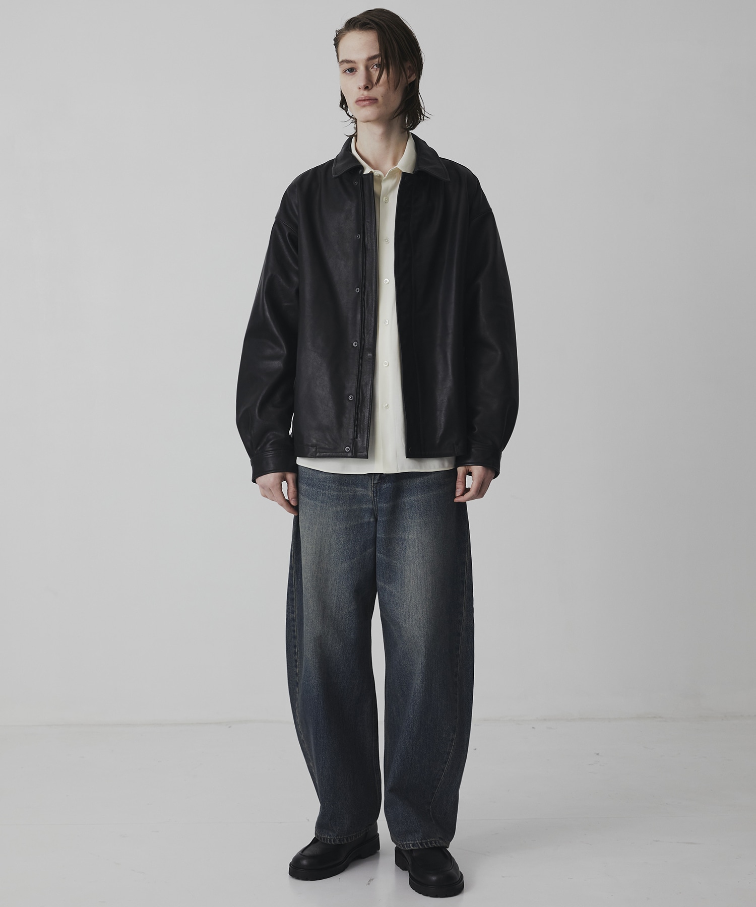 〈WEB限定〉フィブリルレーヨン リラックスシャツ