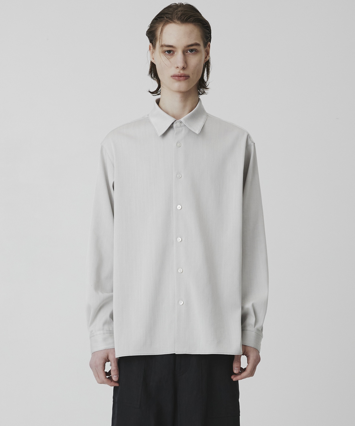 スラブシャンブレー デニムシャツ