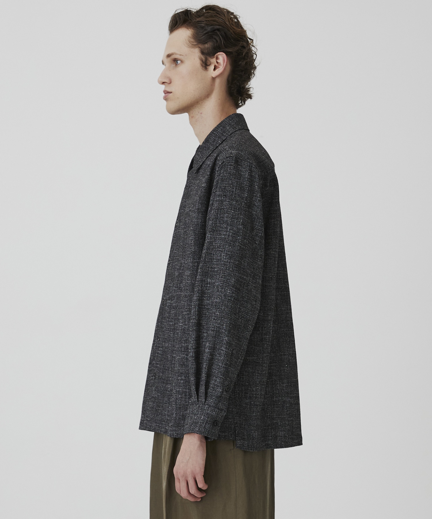 ライトツイード ロングスリーブシャツ