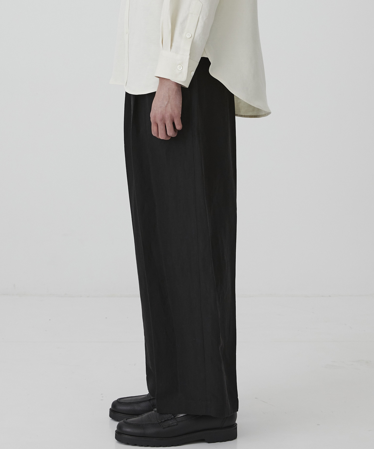 VINTAGE SILK LINEN 3タックスラックス