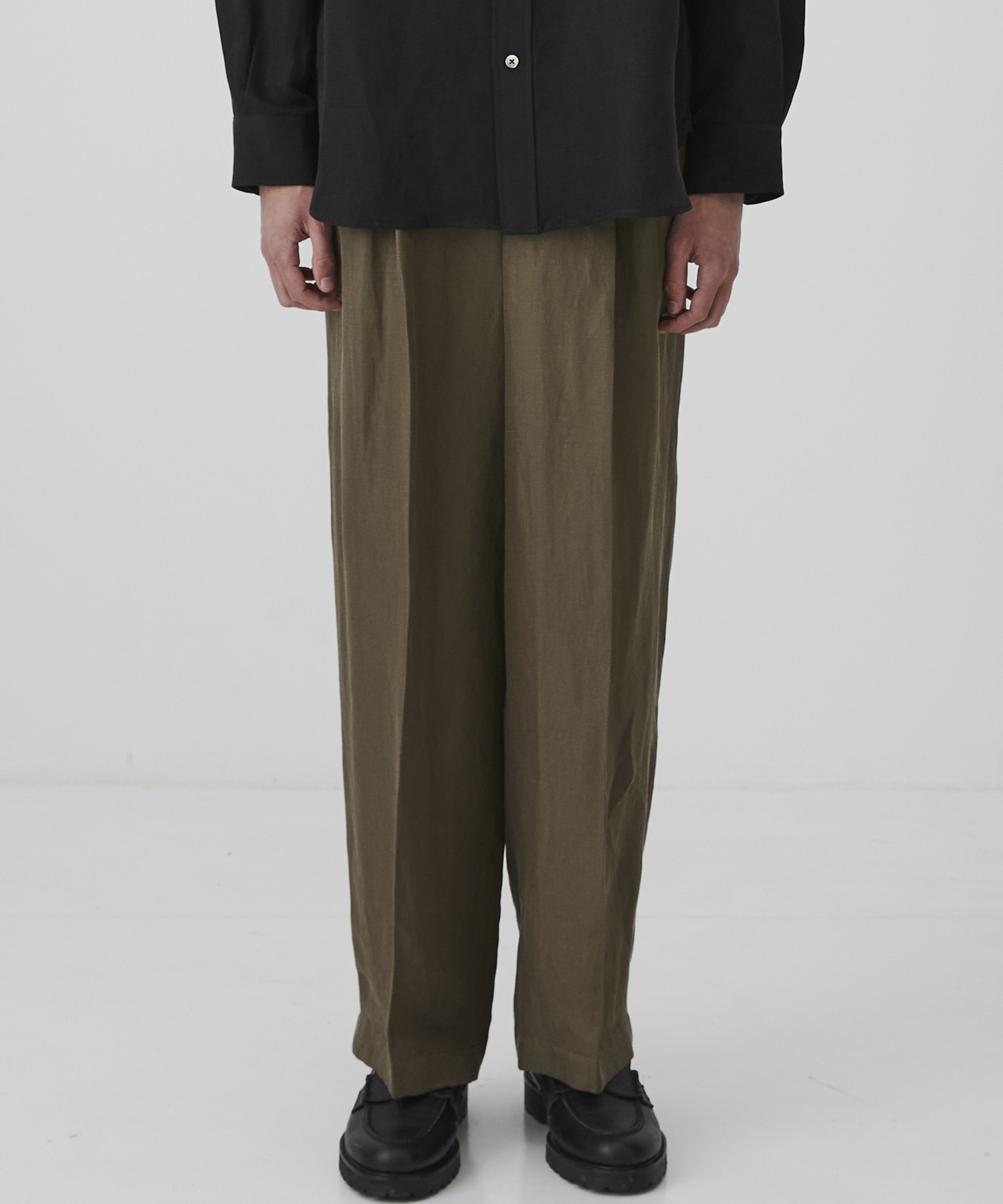 VINTAGE SILK LINEN 3タックスラックス